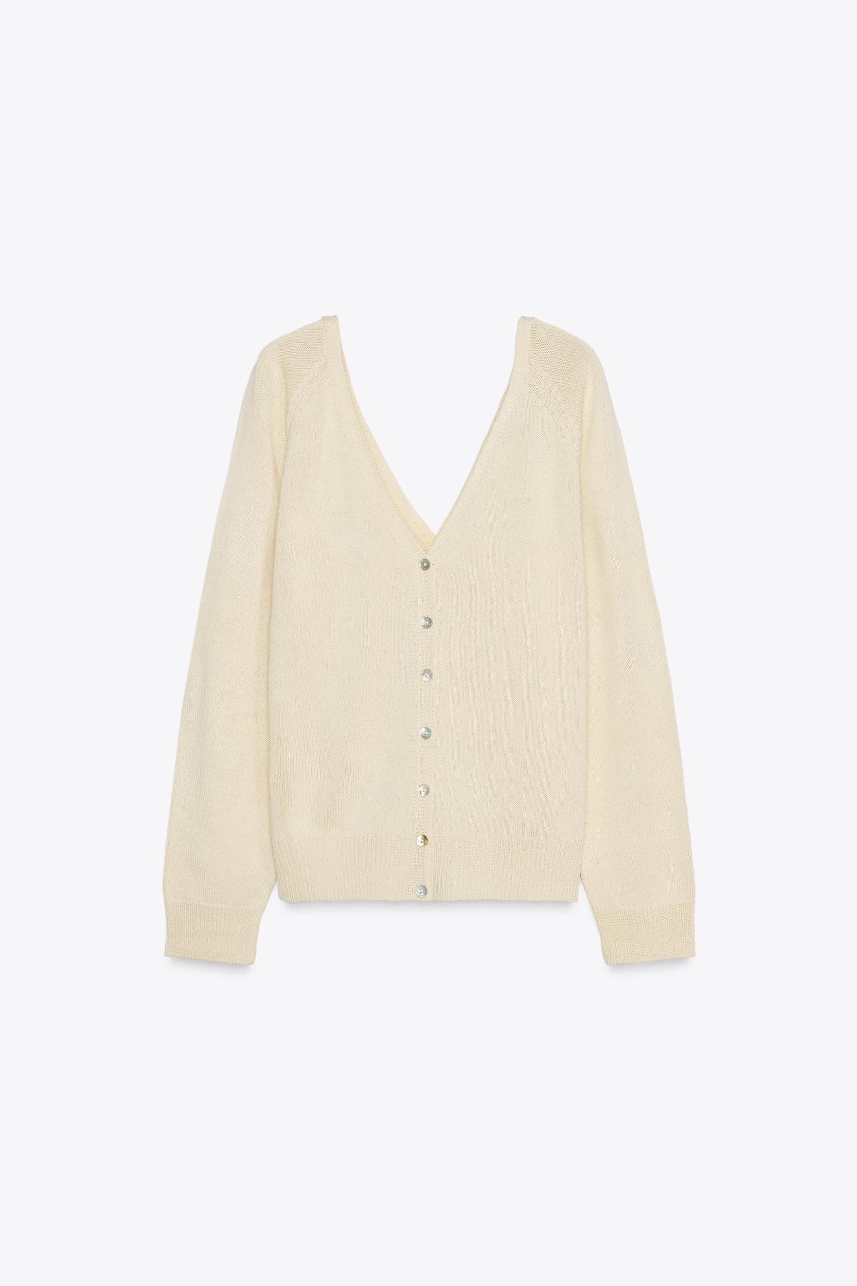 BUTTON KNIT SWEATER Product Image