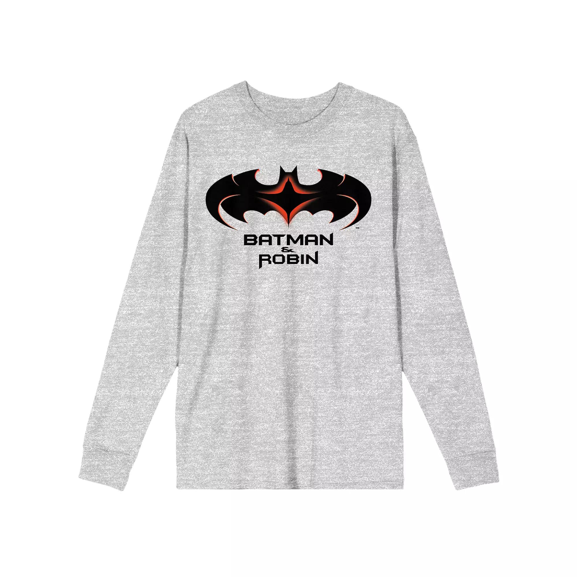 Men's Batman & Robin 1997 Logo Long Sleeve Tee,  Product Image