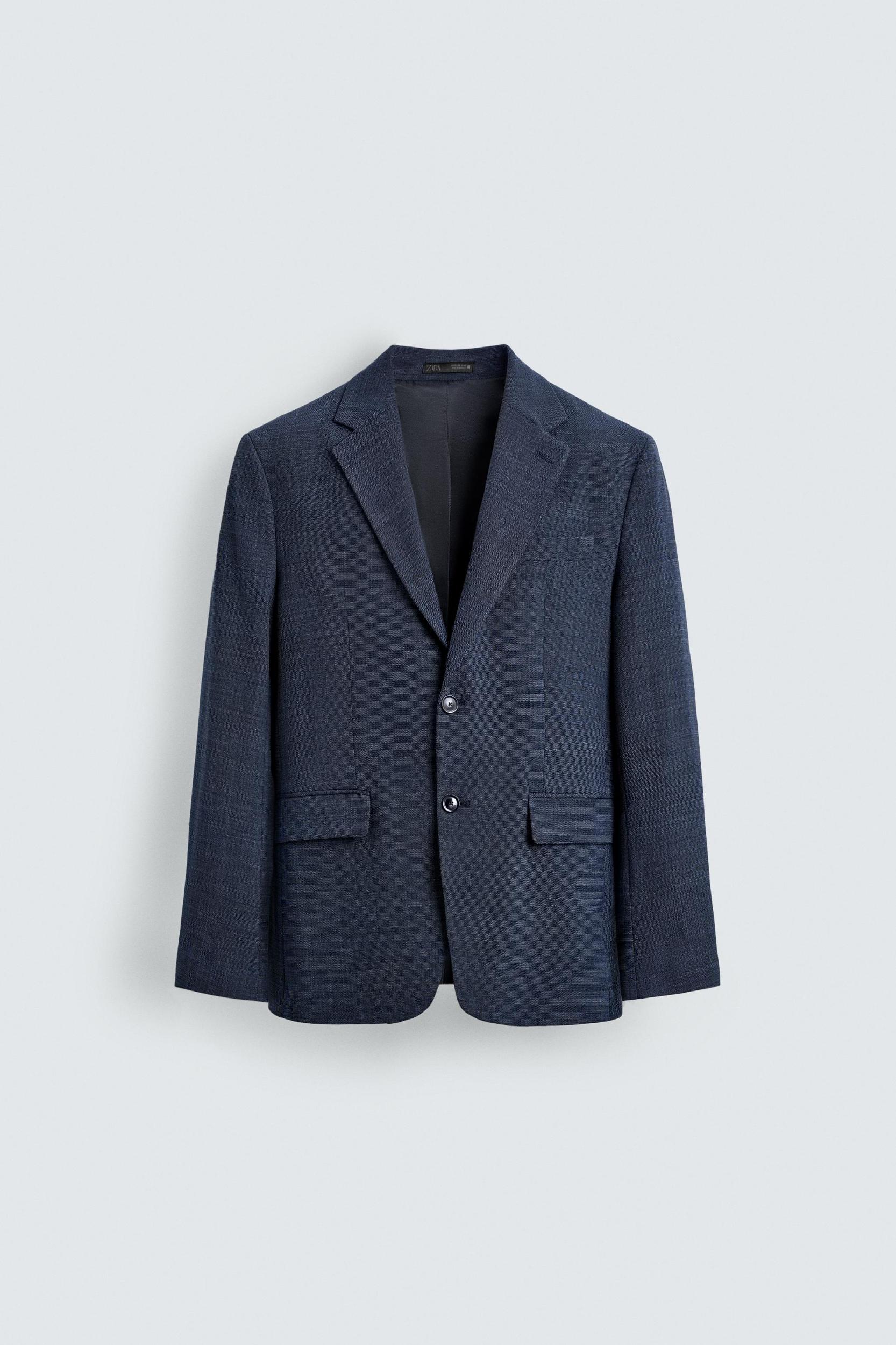 SLIM FIT WOOL BLEND BLAZER Product Image