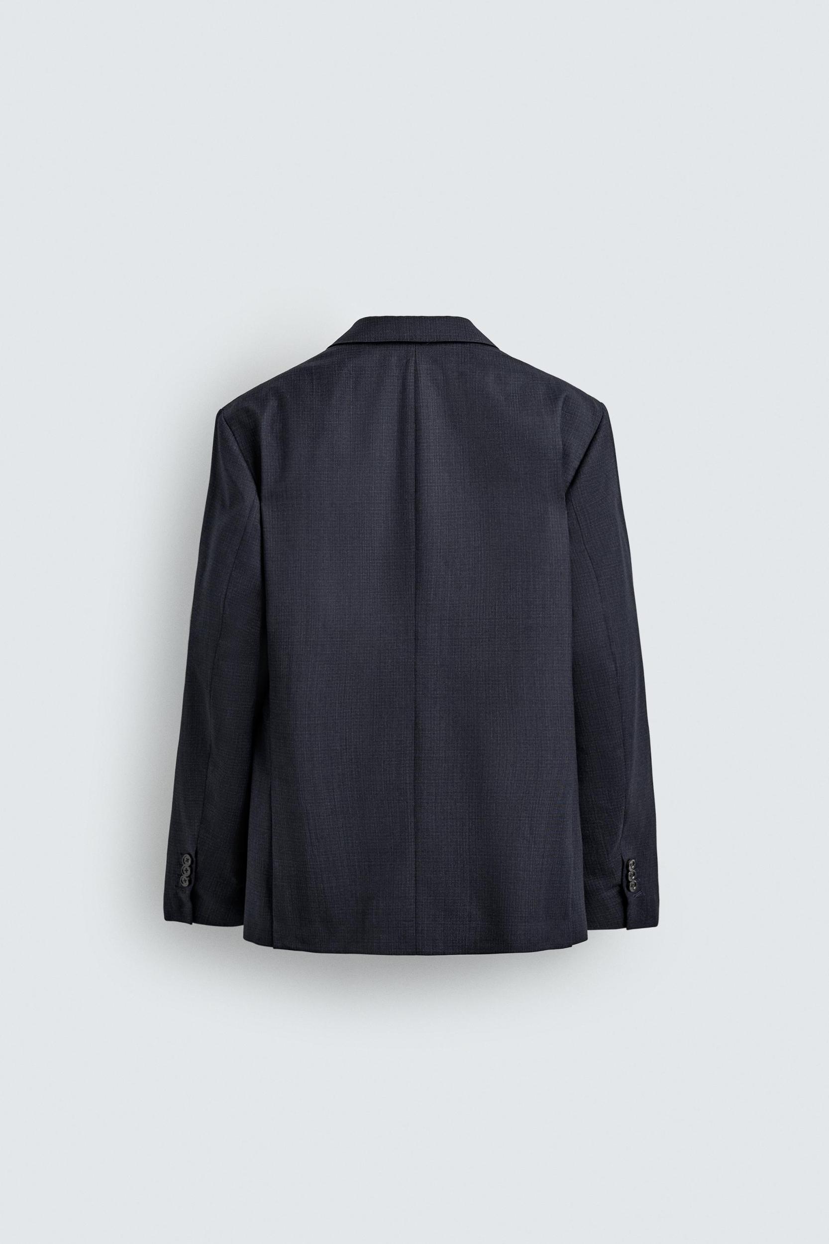 100% WOOL TEXTURED SUIT JACKET Product Image