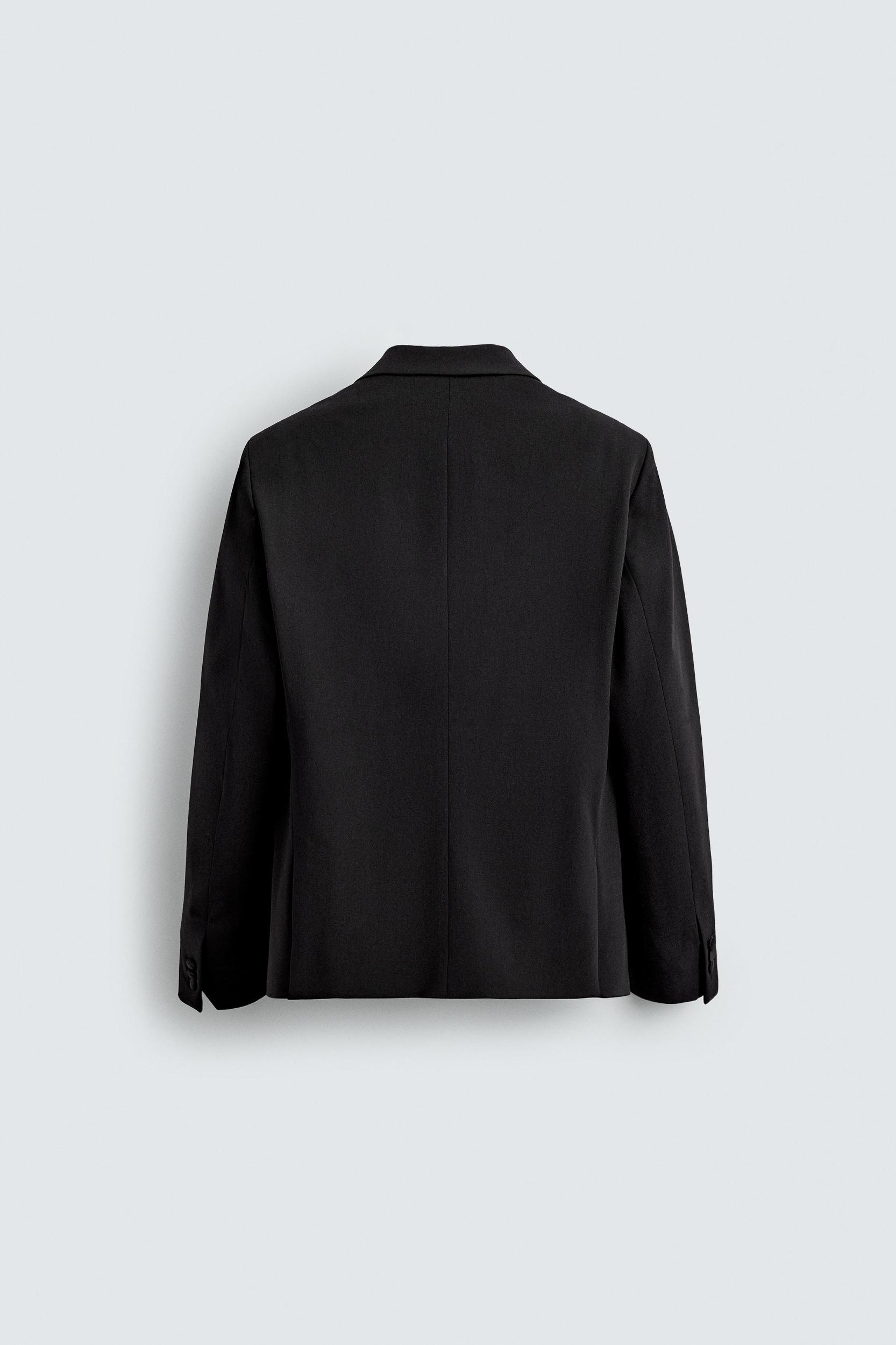 WOOL BLEND TUXEDO SUIT BLAZER Product Image