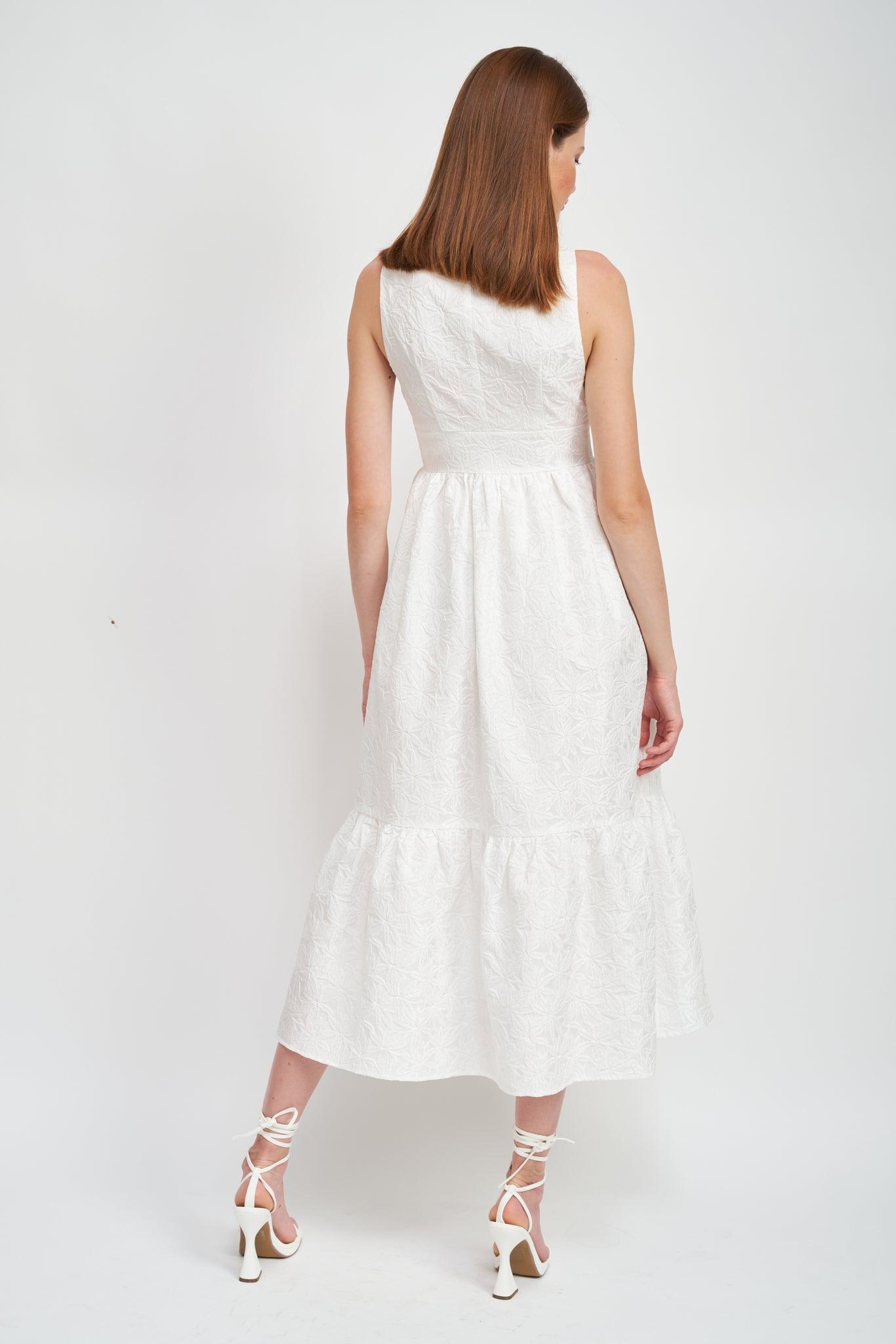 En Saison | Corsica White Maxi Dress FINAL SALE Product Image