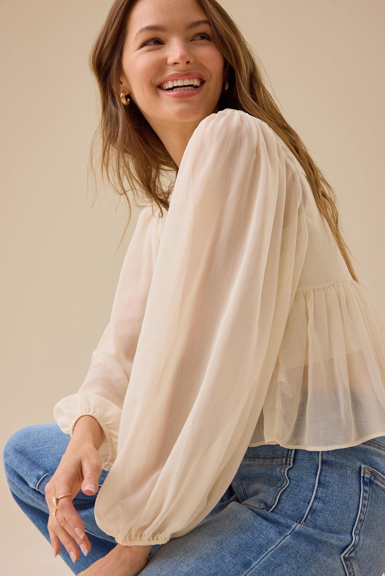 Darsea Chiffon Babydoll Top Product Image