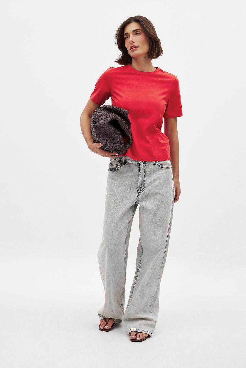 Round Neck Cotton T-Shirt Product Image