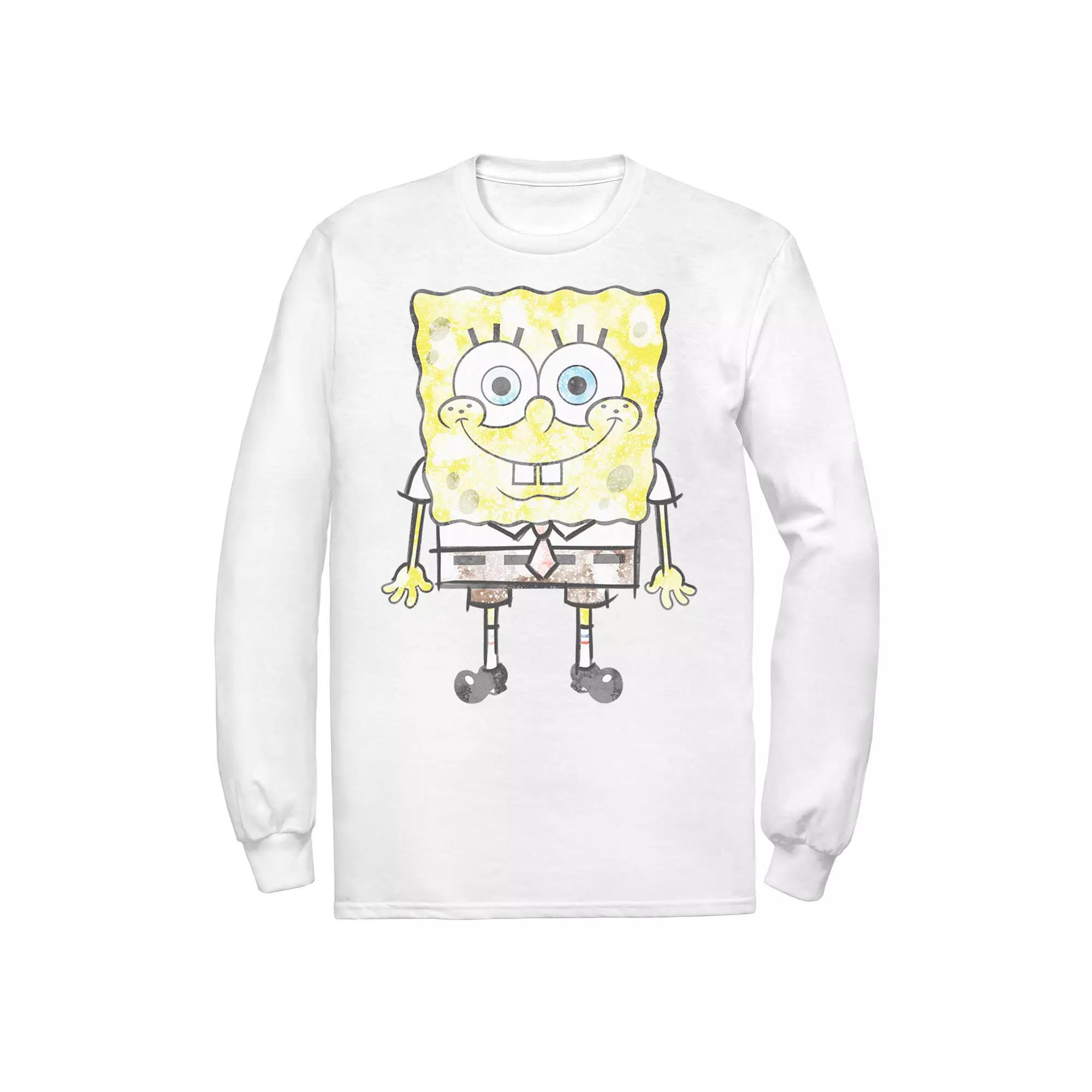 Men's Spongebob SquarePants Faded Portrait Tee,  Product Image
