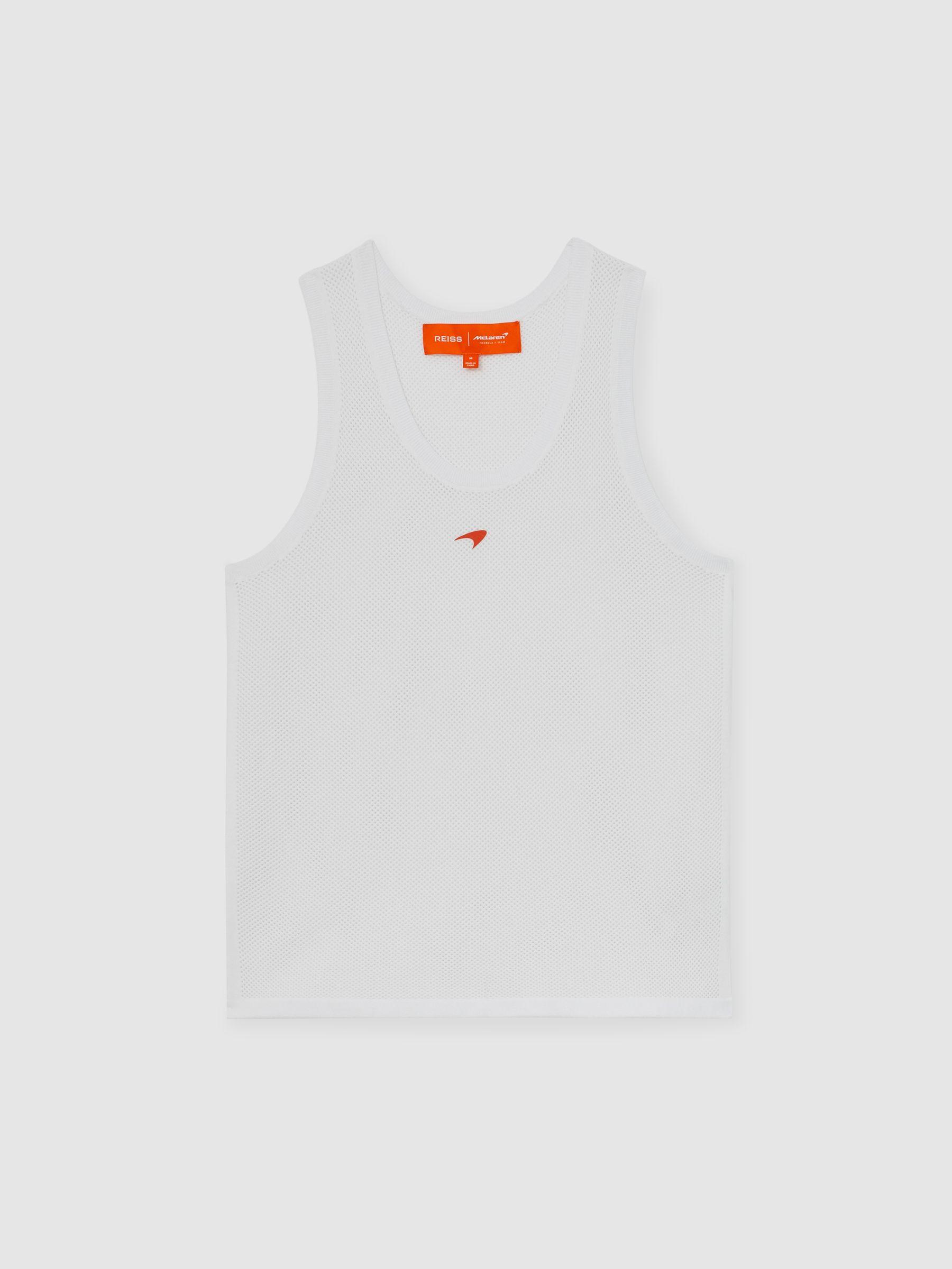 McLaren F1 Team Speedmark Knit Vest in White Product Image