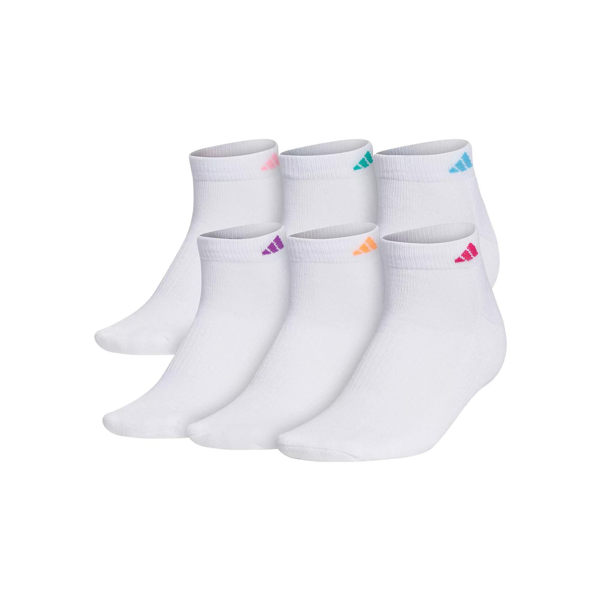 Women's adidas Athletic Low-Cut Sock 6-Pack, Size: 5-10, White Product Image
