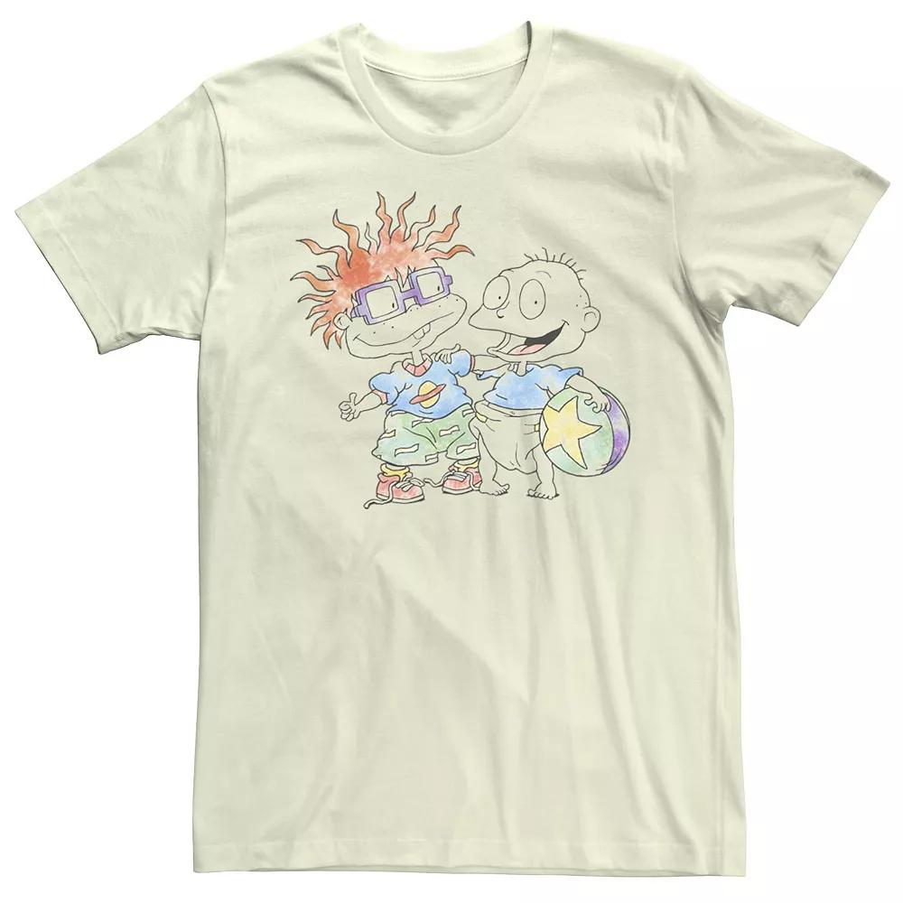 Men's Rugrats Tommy Chuckie Watercolor Tee,  Product Image