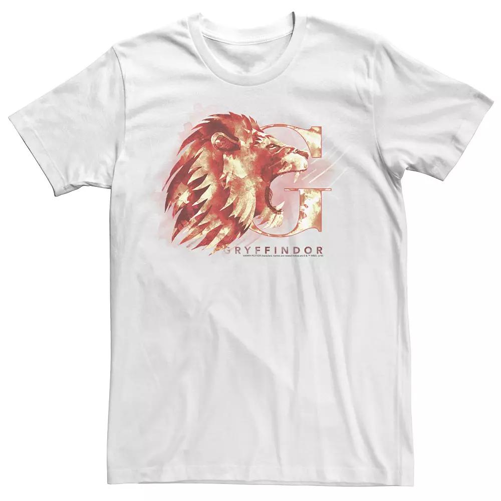 Men's Harry Potter Gryffindor Lion Logo Tee, Size: 3XL, White Product Image