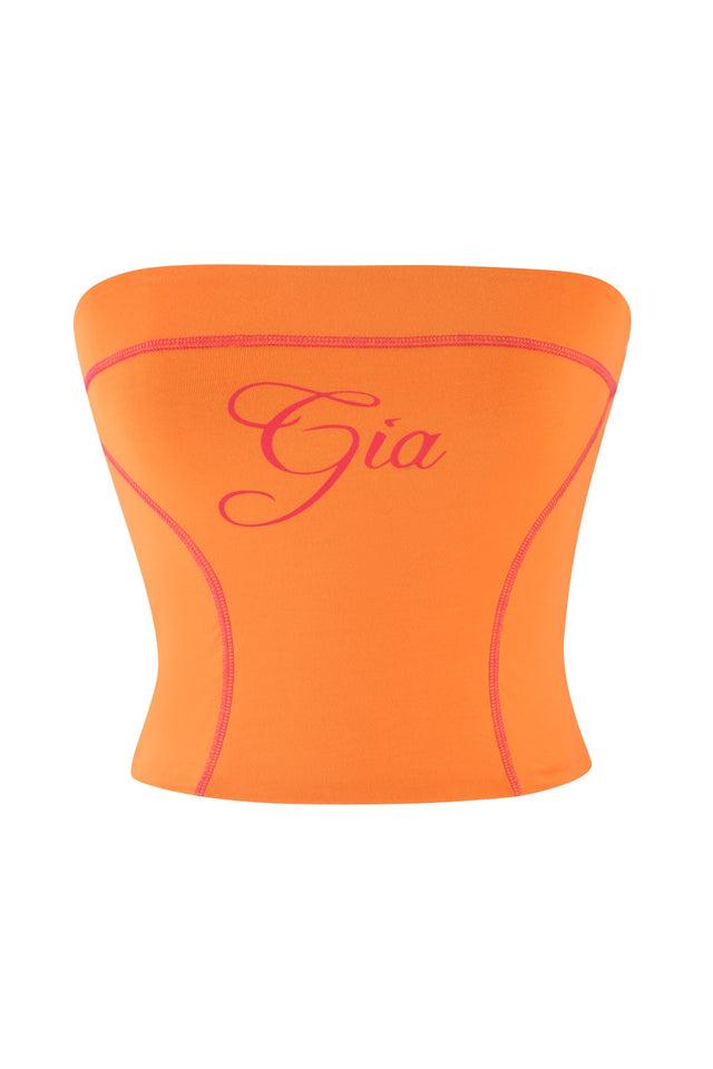 BLARE BOOB TUBE - ORANGE Product Image