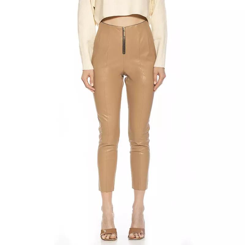Women's ALEXIA ADMOR Faux-Leather Fitted Skinny Pants,  Product Image