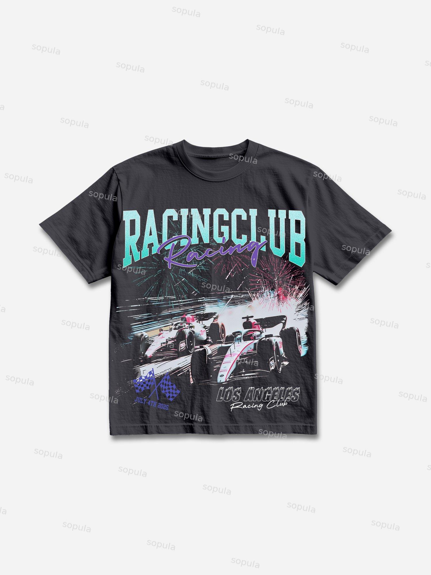 Vintage Racing Club Formula Racing Graphic Cotton T-shirt Product Image
