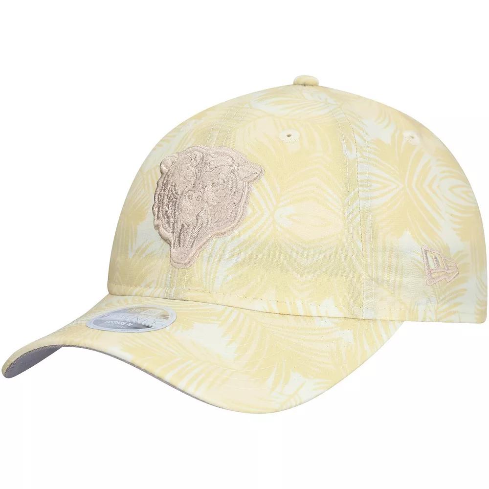 Women's New Era Cream Chicago Bears Frond 9TWENTY Adjustable Hat, Beige Product Image