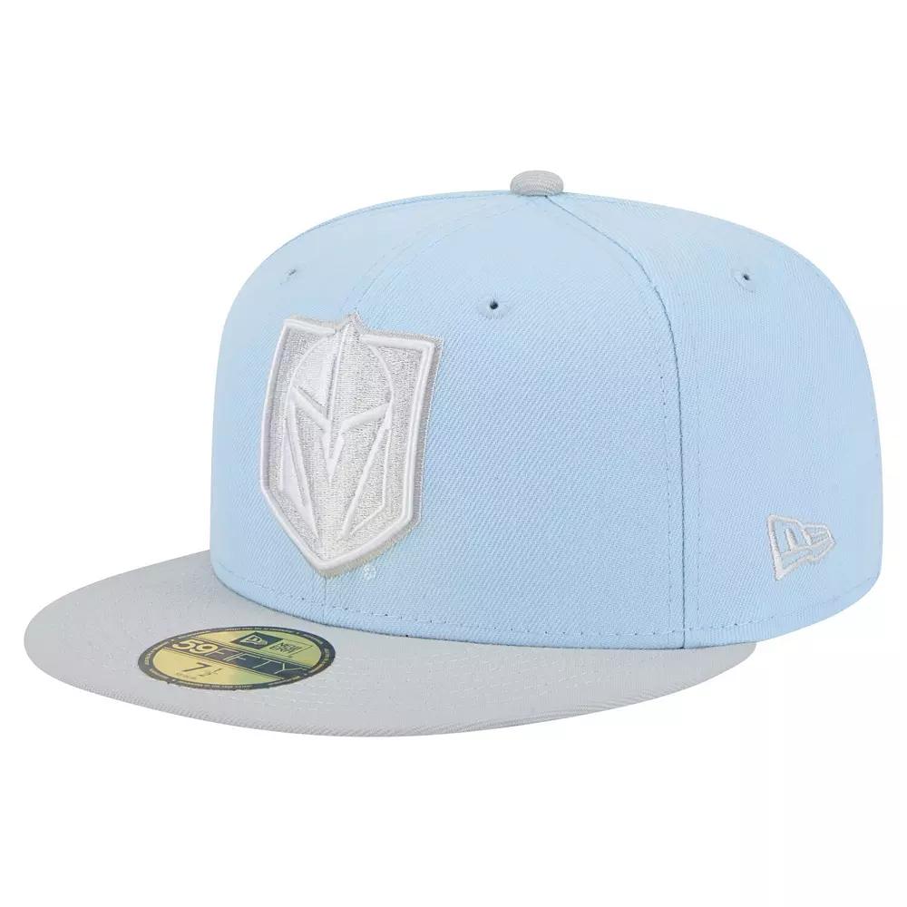 Men's New Era Light Blue/Gray Vegas Golden Knights Color Pack Two-Tone 59FIFTY Fitted Hat,  Product Image