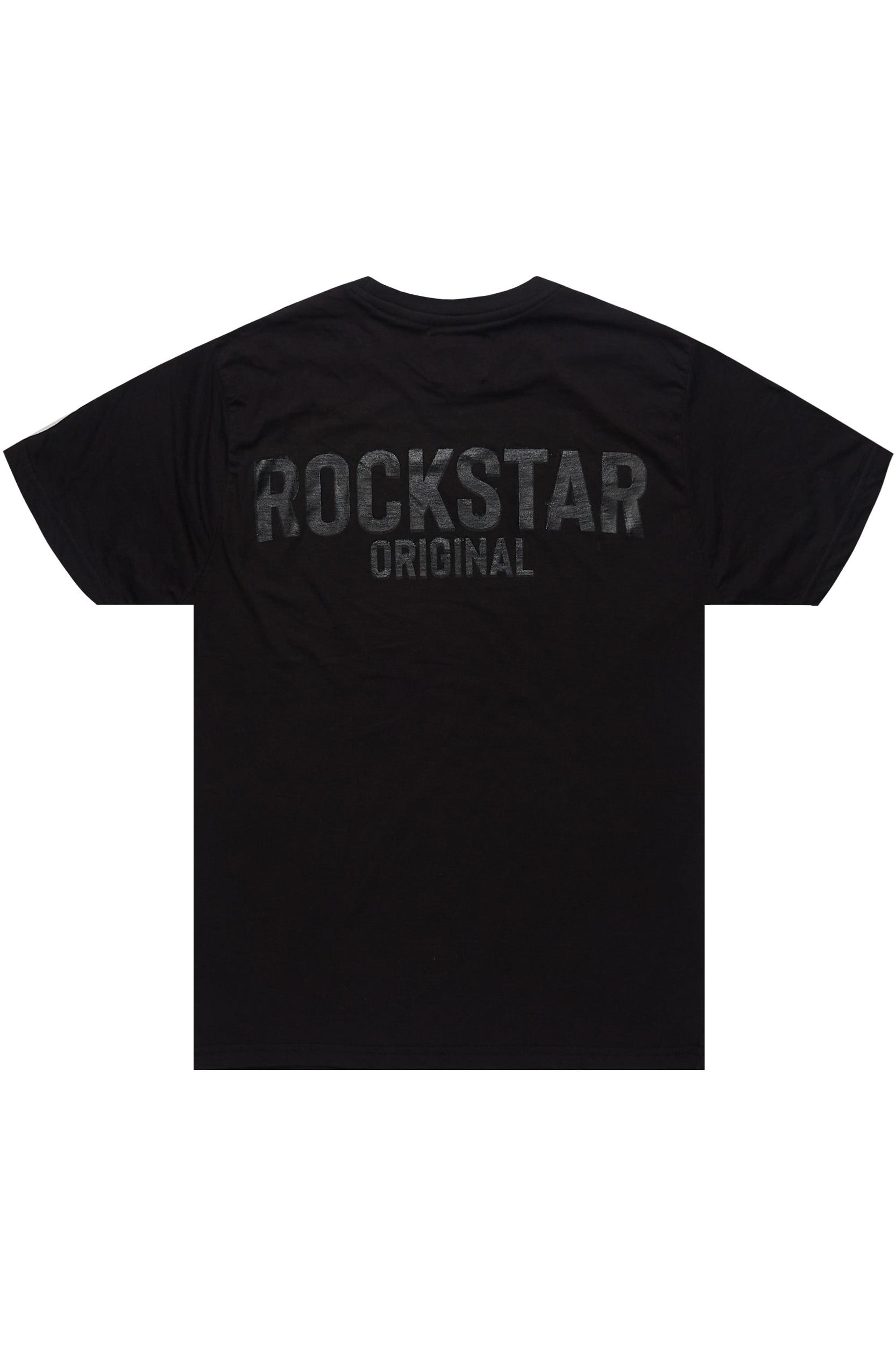 Sana Black Relaxed T-Shirt/Short Set Male Product Image