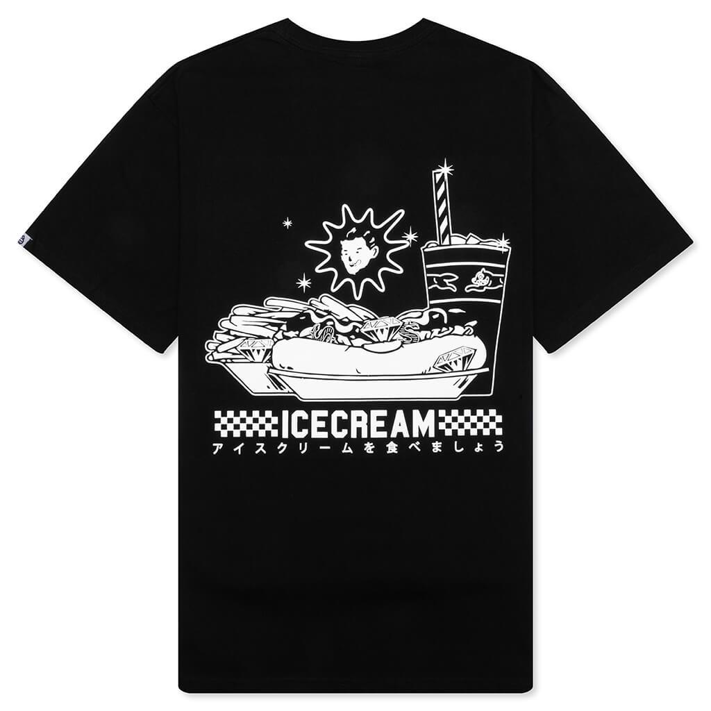 Icecream Diner Food S/S Tee - Black Male Product Image