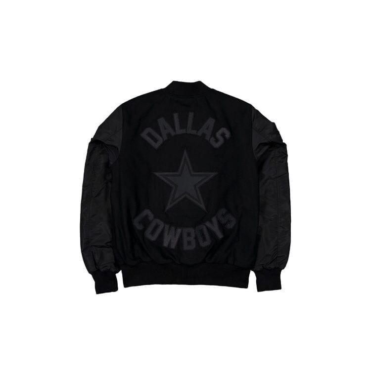 DALLAS COWBOYS X ALPHA X NEW ERA WOOL VARSITY MA-1 BOMBER JACKET Product Image