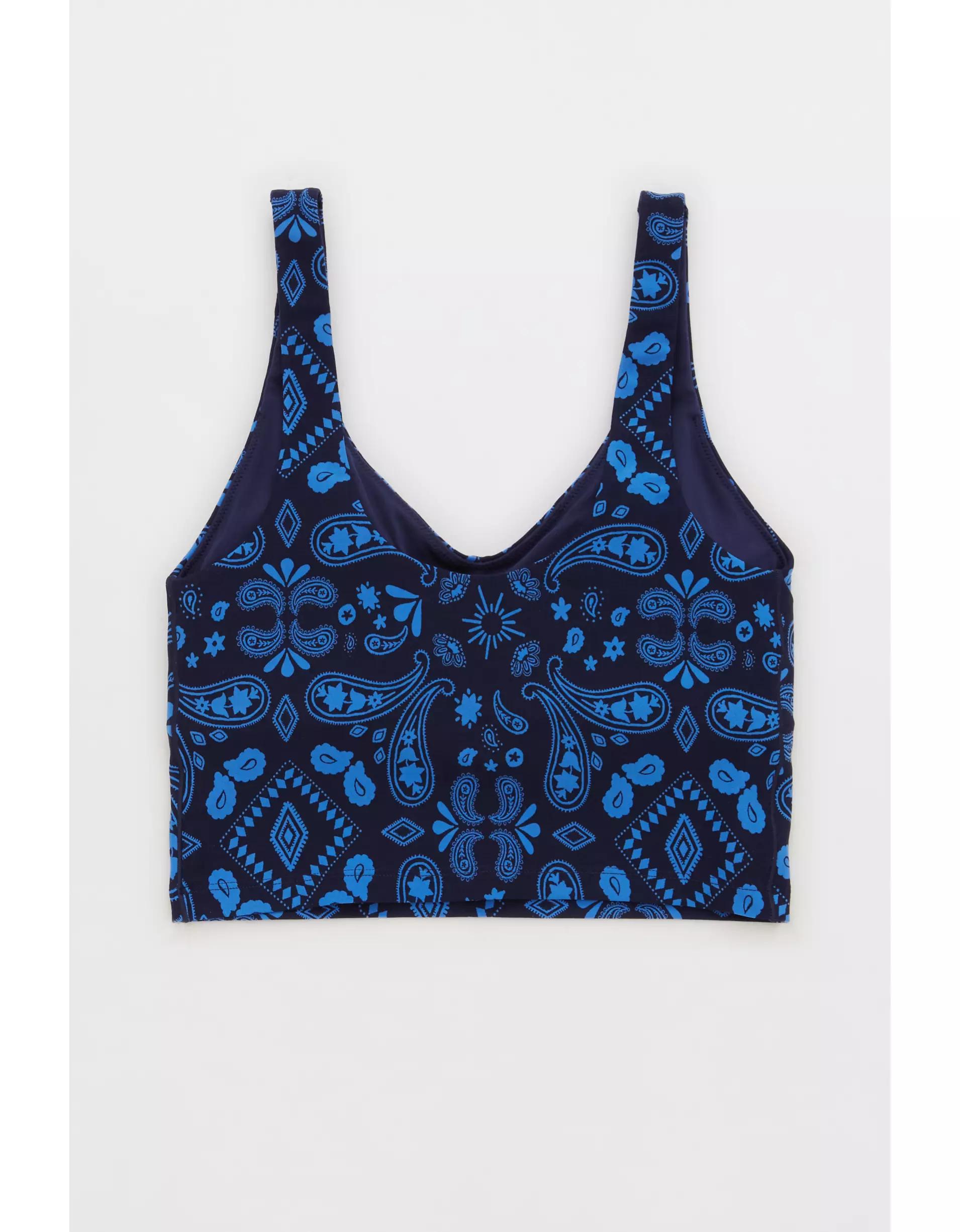 OFFLINE By Aerie Real Me Low Key Longline Sports Bra Product Image