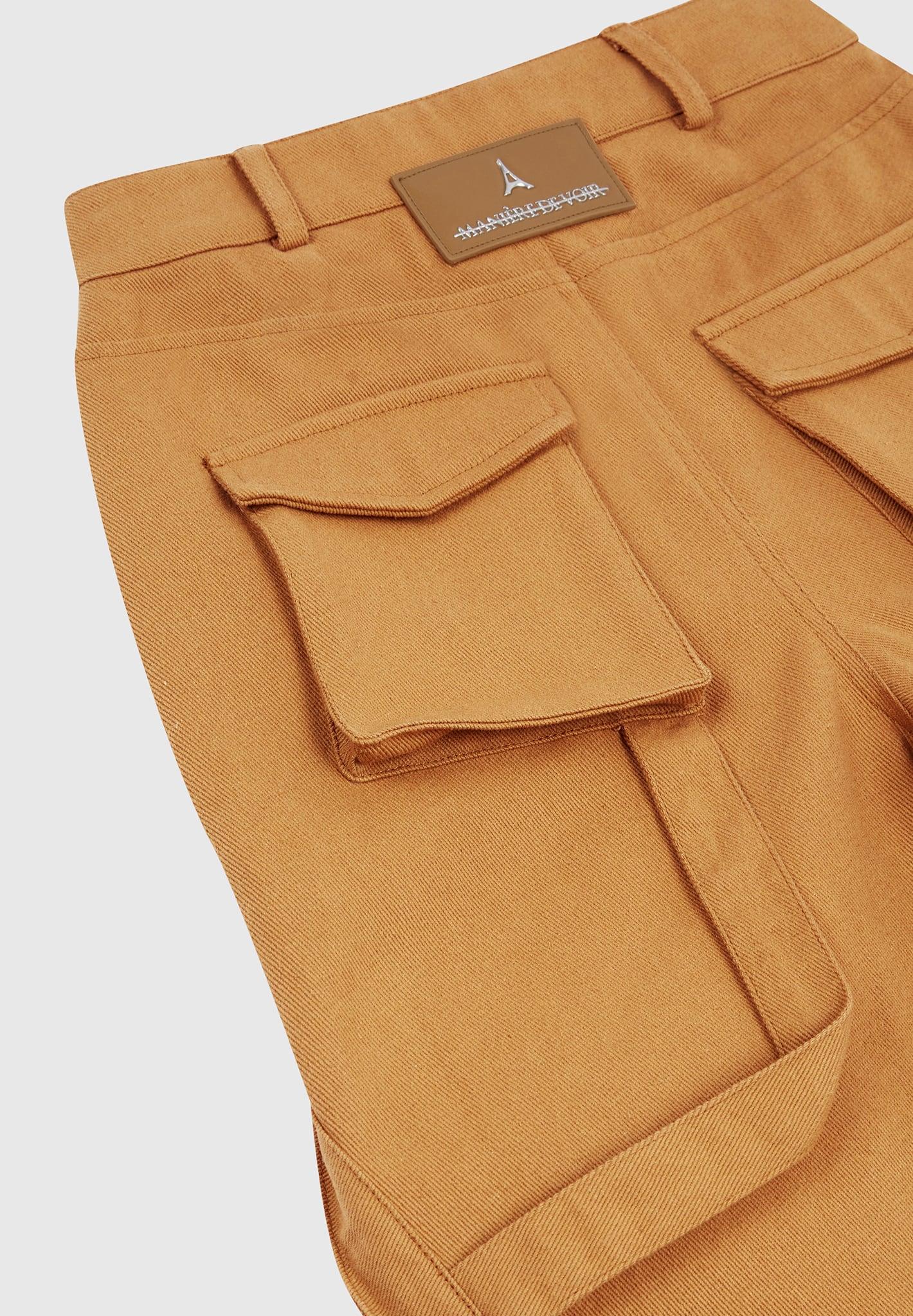 Anne - High Waisted Cargo Pants - Tan Female Product Image