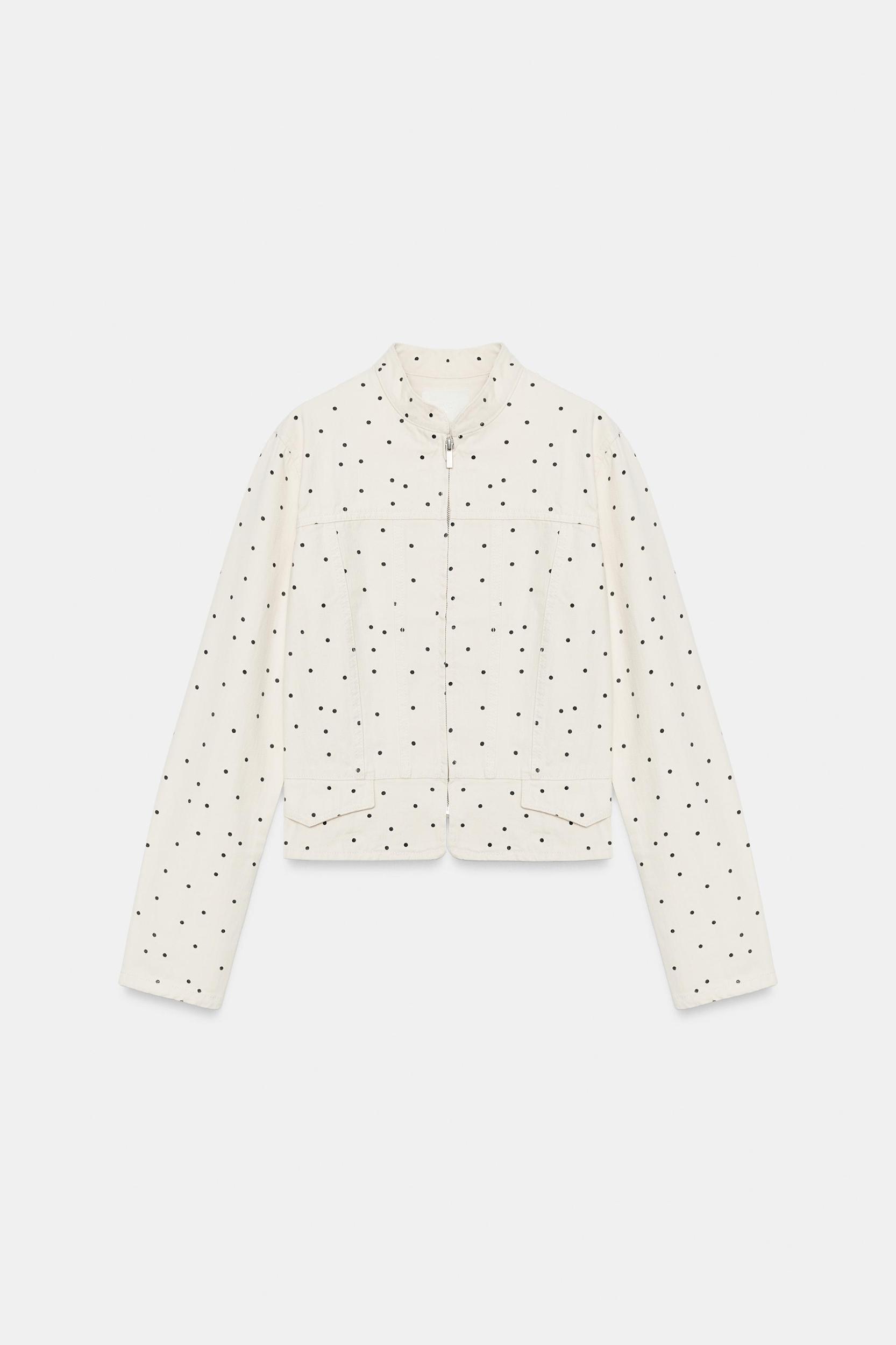 POLKA DOT FITTED JACKET Product Image