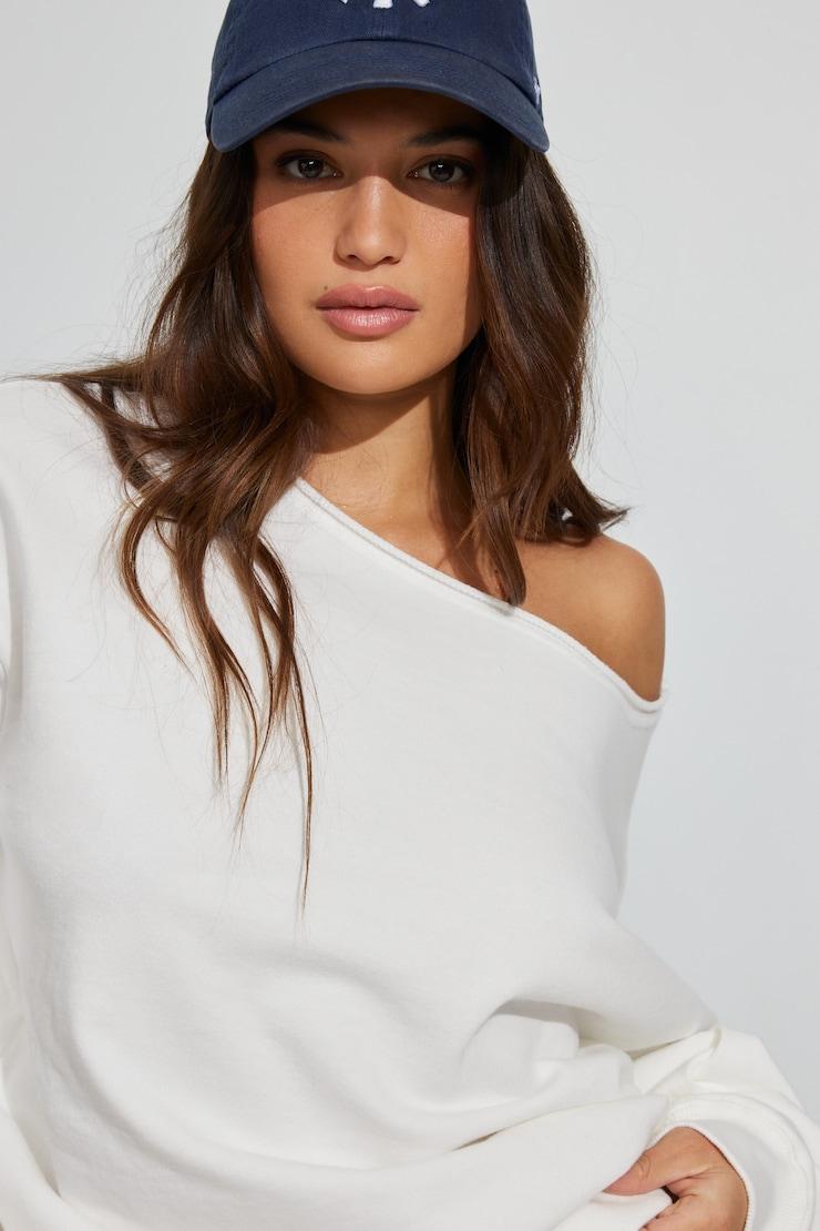 SoftTerry™ Off Shoulder Sweatshirt Product Image