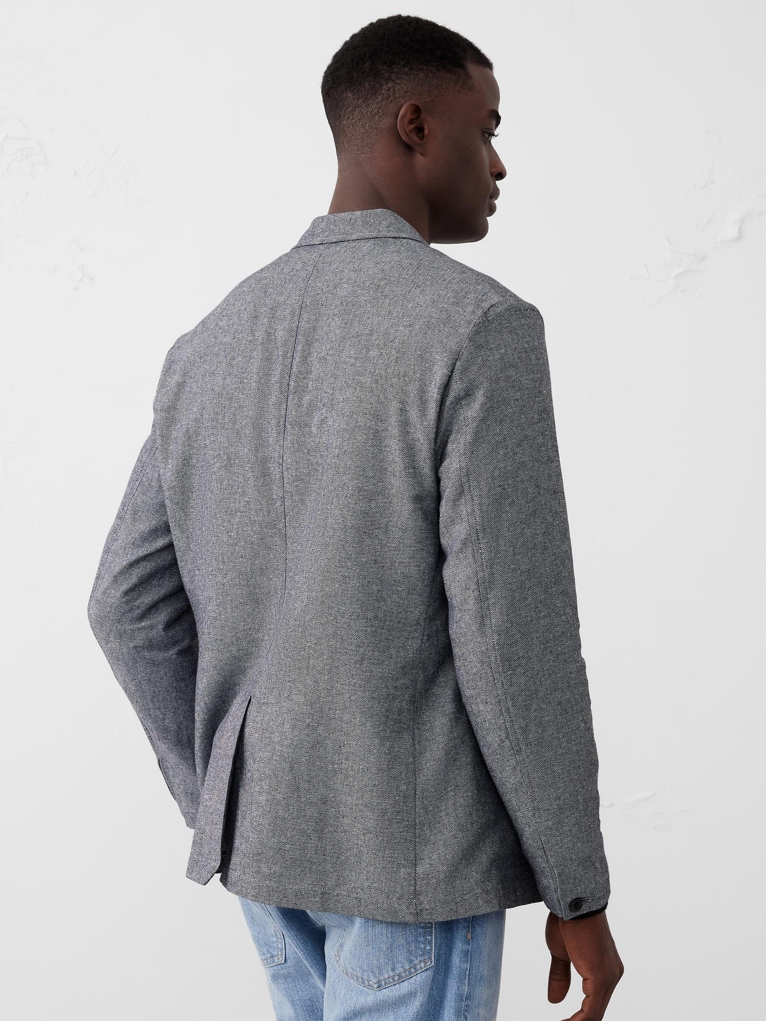 Tailored-Fit Linen-Blend Twill Jacket Product Image