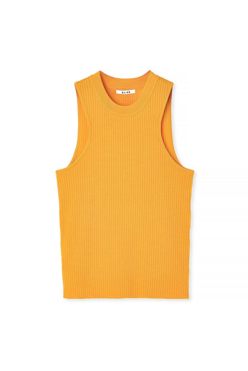 Fine Knitted Cut Out Detailed Crop Top Product Image