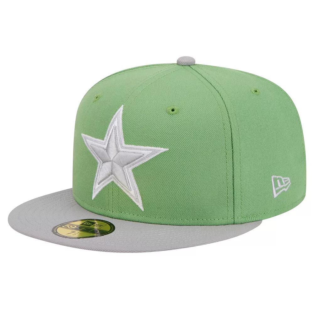 Men's New Era Green/Gray Dallas Cowboys Two-Tone Color Pack 59FIFTY Fitted Hat,  Product Image