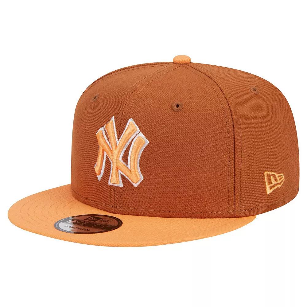 Men's New Era Brown New York Yankees Spring Color Two-Tone 9FIFTY Snapback Hat Product Image