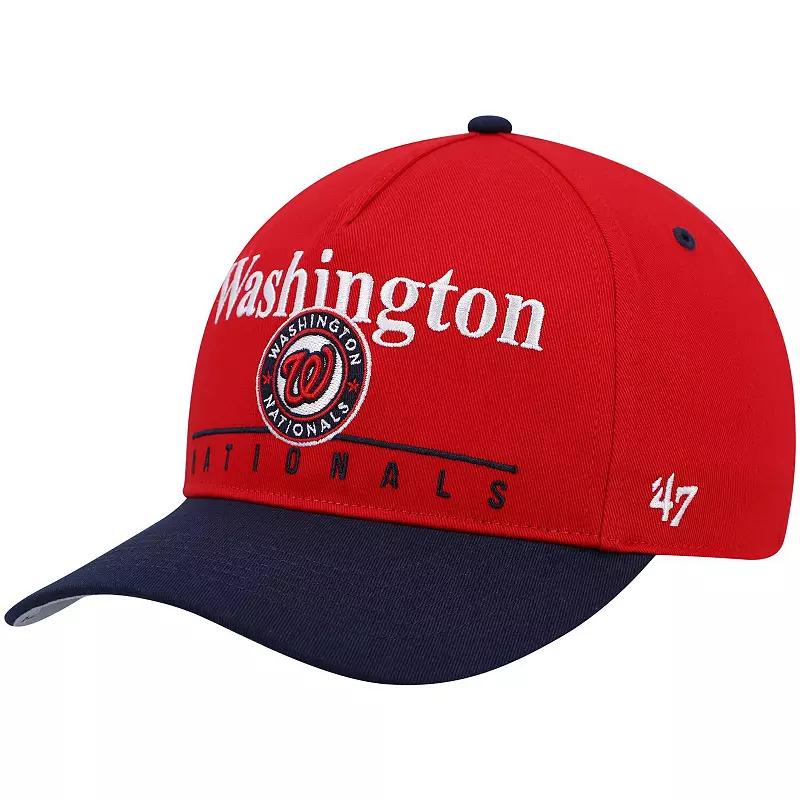 Mens 47 /Navy Washington Nationals Retro Super Hitch Snapback Hat Product Image