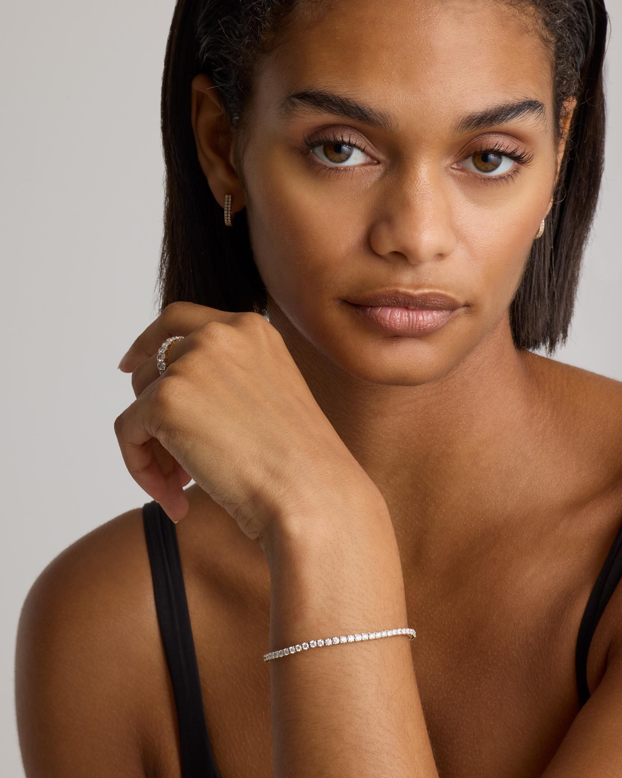 Quince | Women's 14K Gold Lab Grown Diamond Tennis Bracelet Product Image