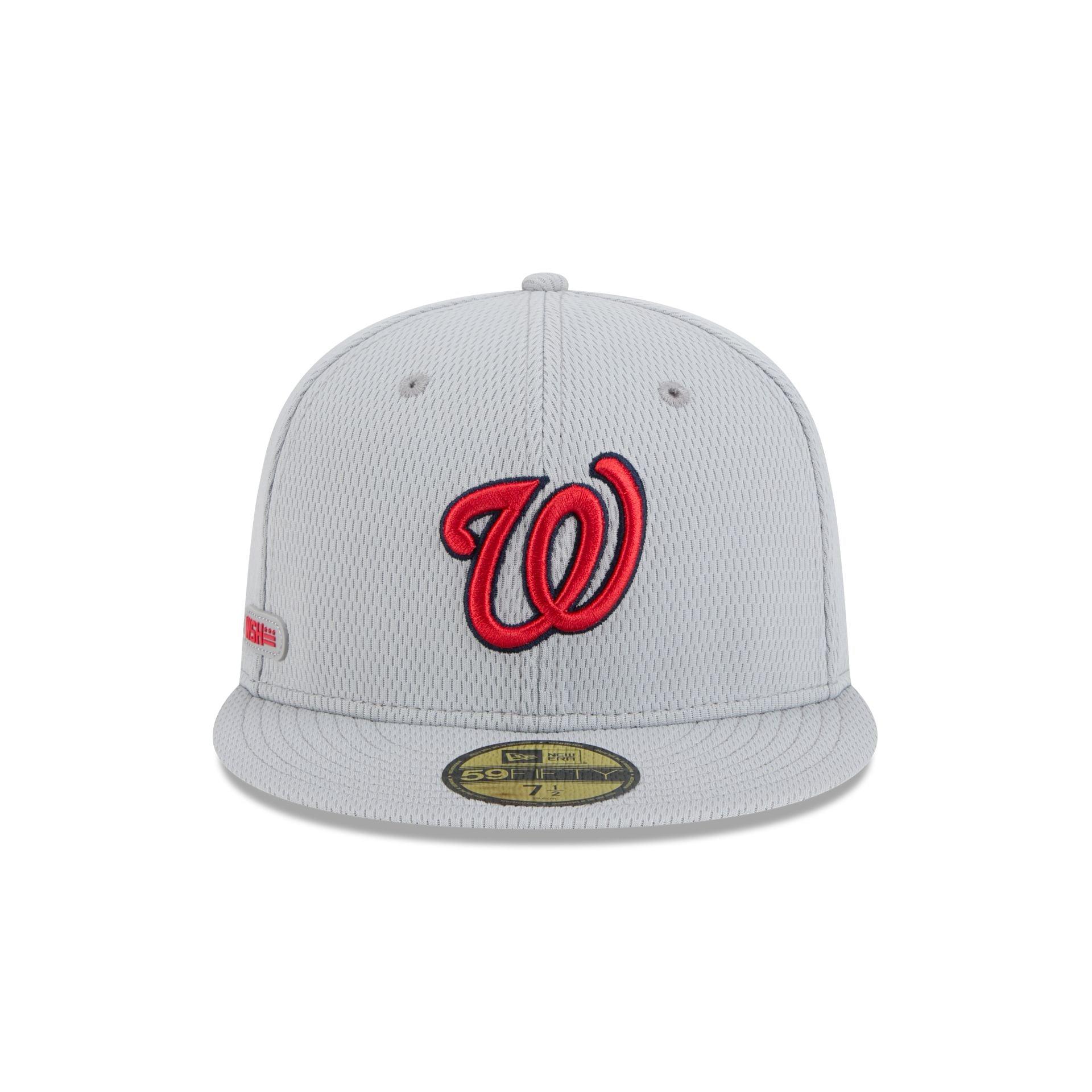 Washington Nationals 2025 Clubhouse Gray 59FIFTY Fitted Hat Male Product Image