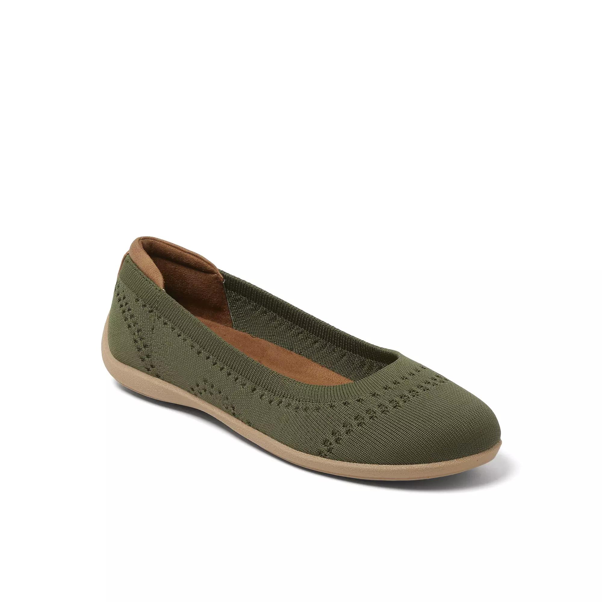 Original Comfort by Dearfoams Misty Womens Ballet Flats Green 2 Product Image