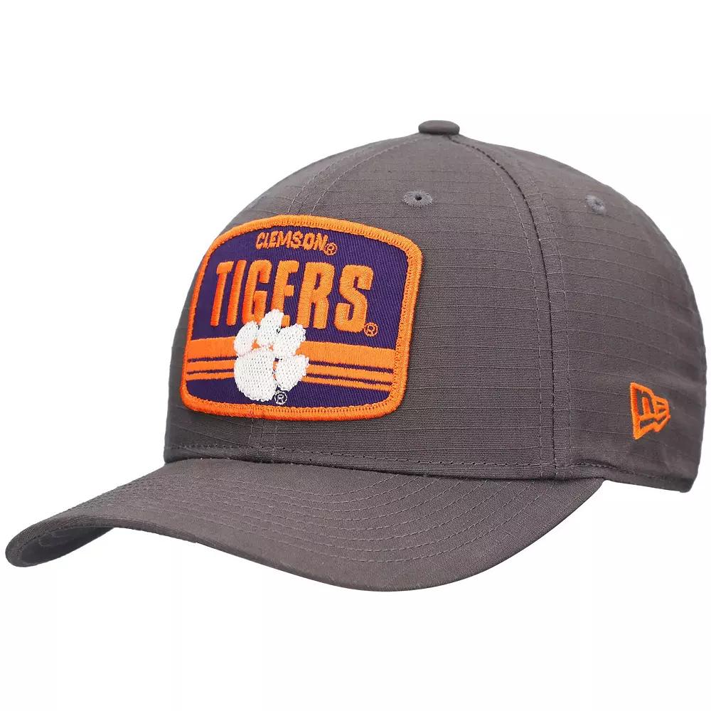 Men's New Era Charcoal Clemson Tigers Team Elevated 9SEVENTY Stretch-Snap Adjustable Hat Product Image