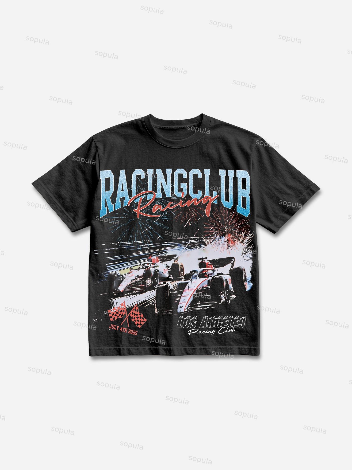 Vintage Racing Club Formula Racing Graphic Cotton T-shirt Product Image