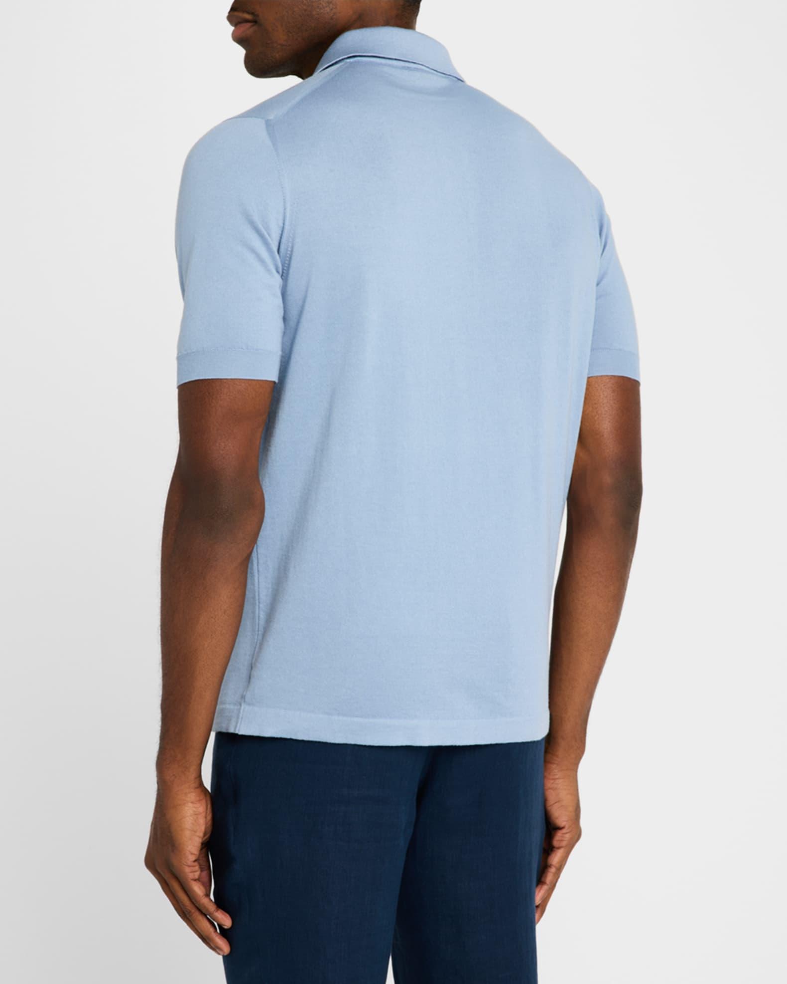 Men's Cotton Slim Fit Polo Shirt Product Image