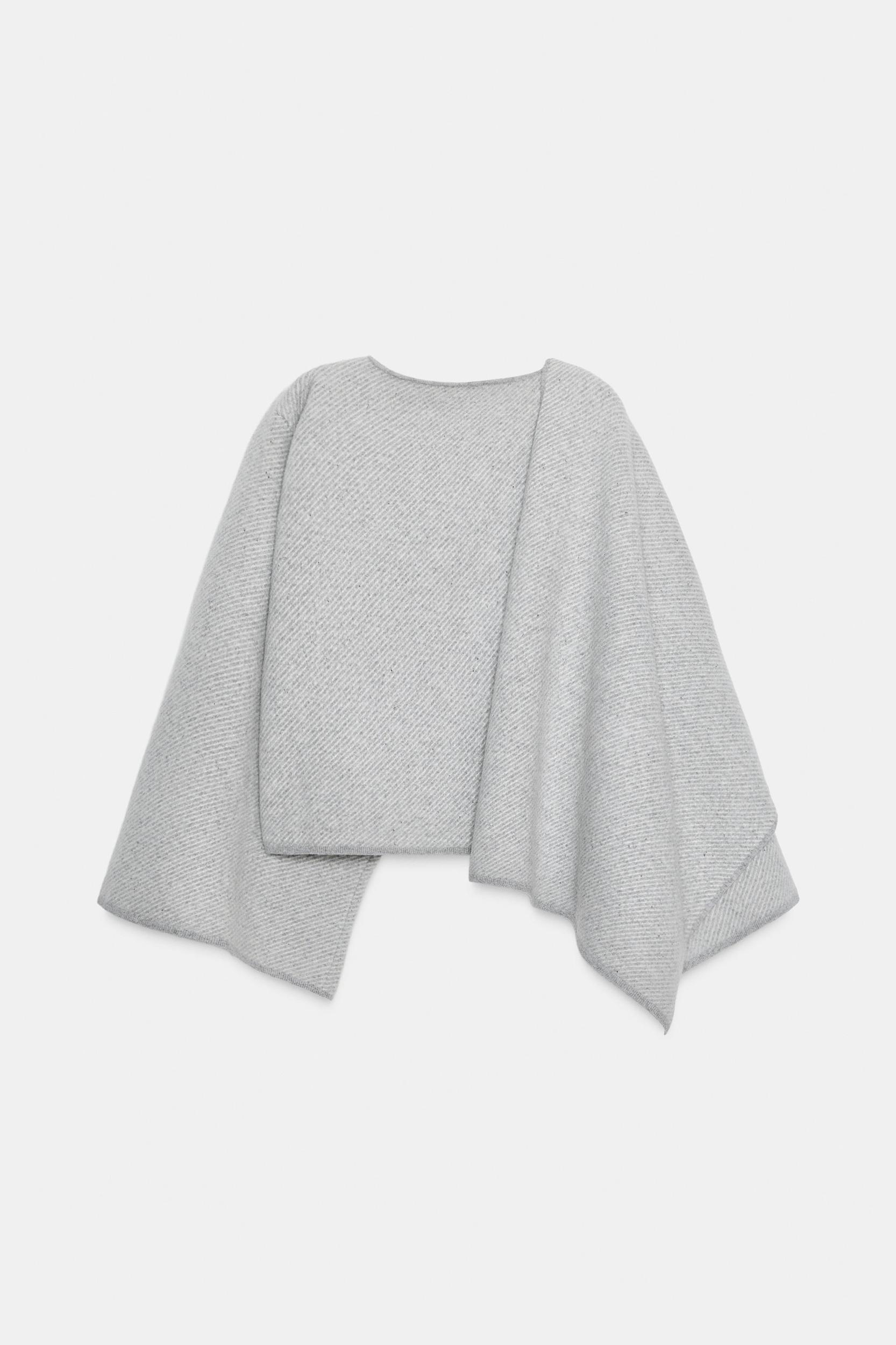 100% WOOL SHORT COAT WITH SCARF Product Image