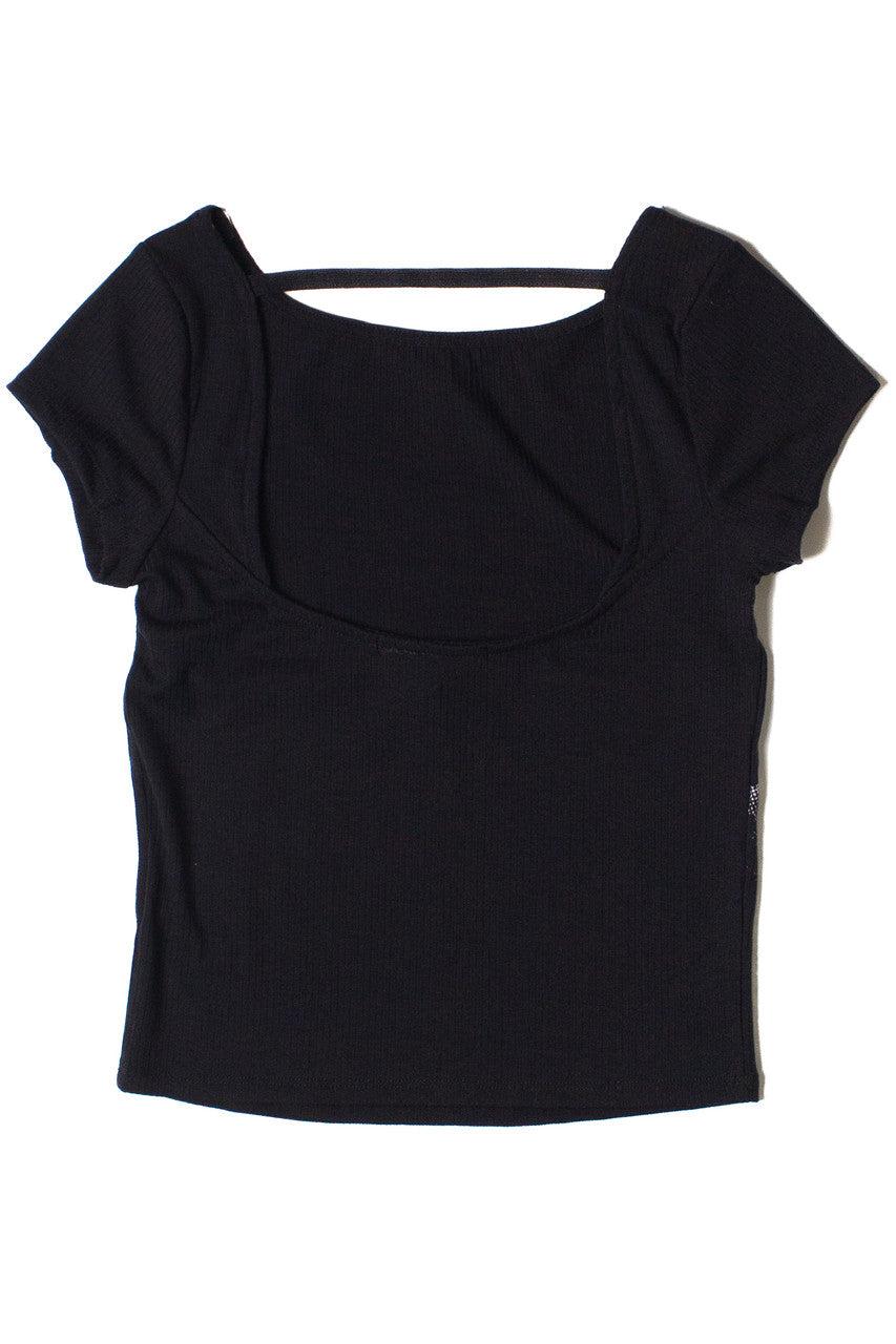 Open Back Halftone Graphic Tee Product Image