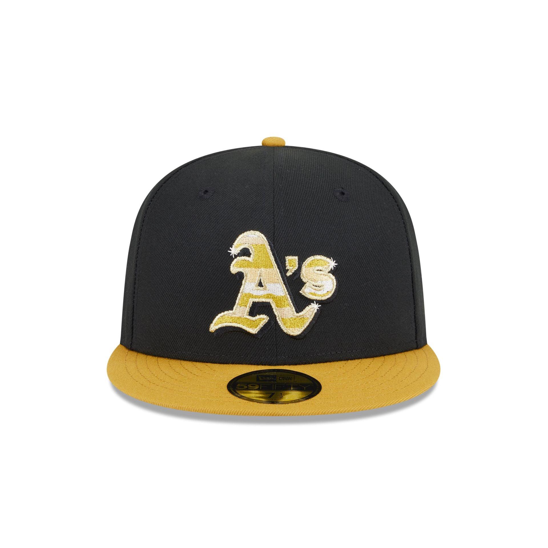Athletics Metallic Gold Logo 59FIFTY Fitted Hat Male Product Image