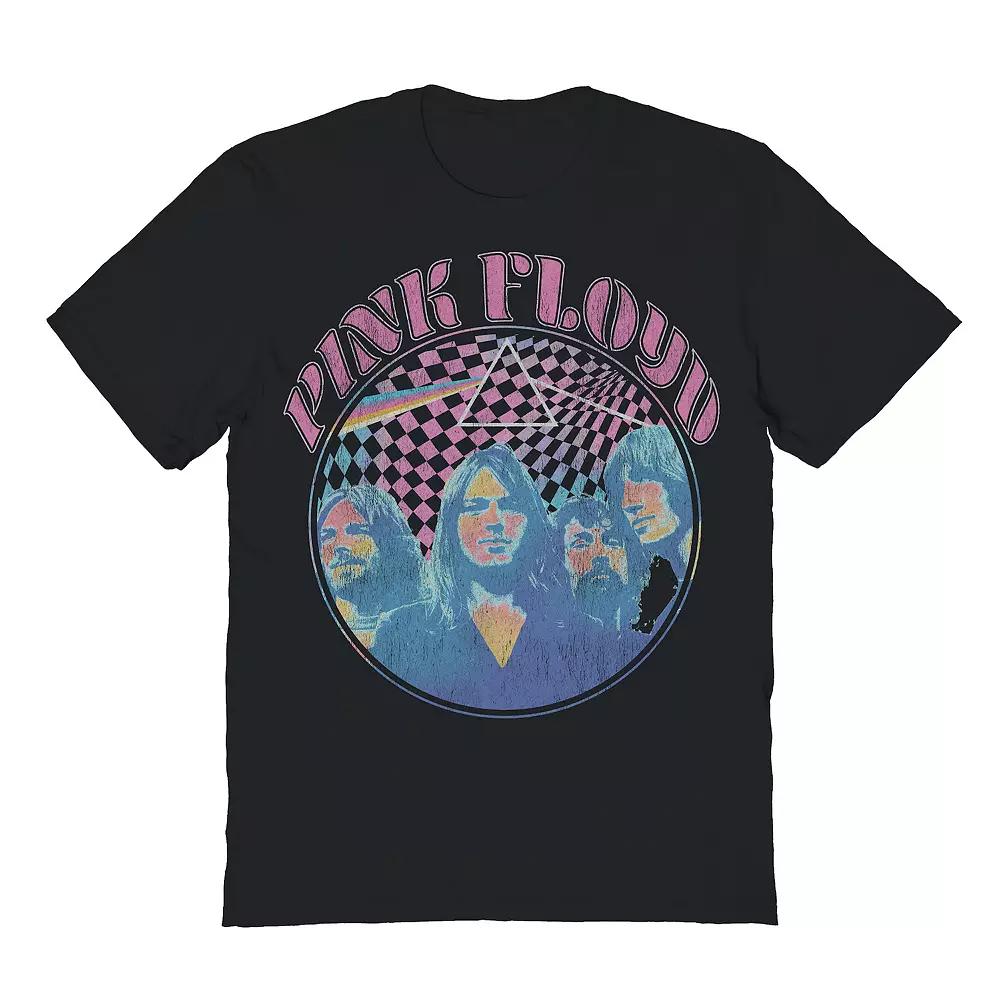 Men's Pink Floyd Pastel Graphic Tee, Size: Large, Black Product Image