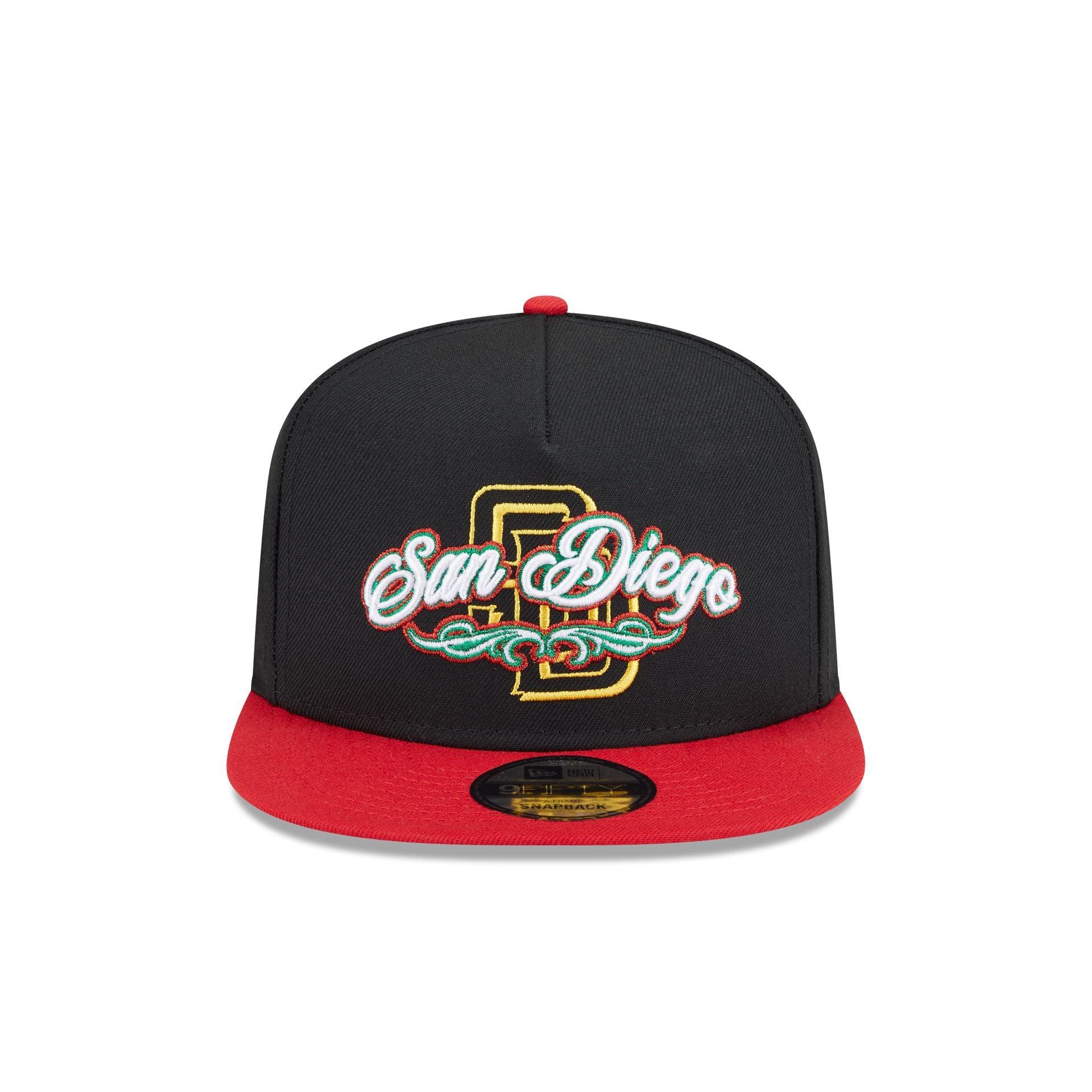 San Diego Padres City Script 9FIFTY A-Frame Snapback Hat Male Product Image