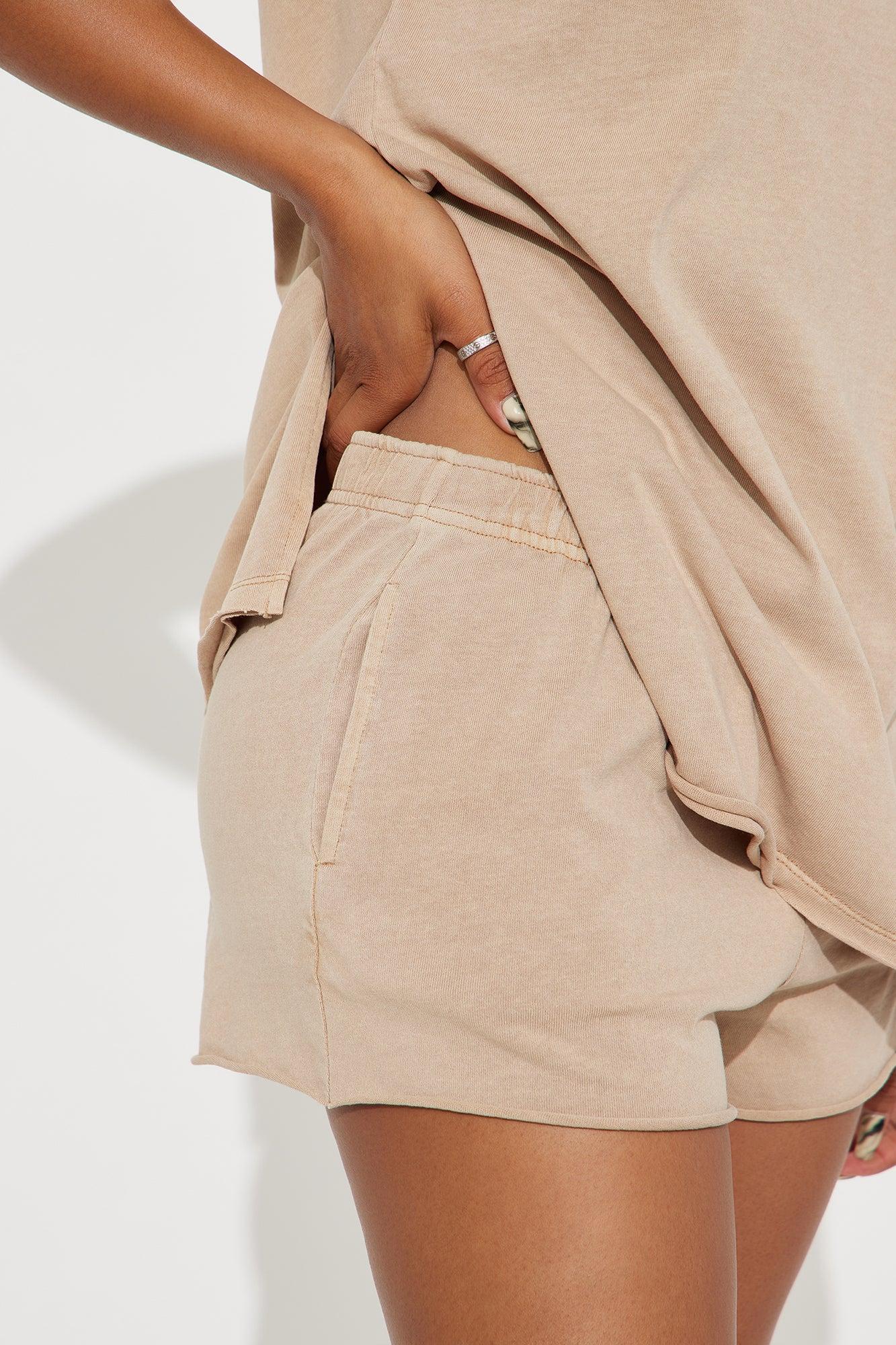 Get Ready With Me Short Set  - Taupe Product Image