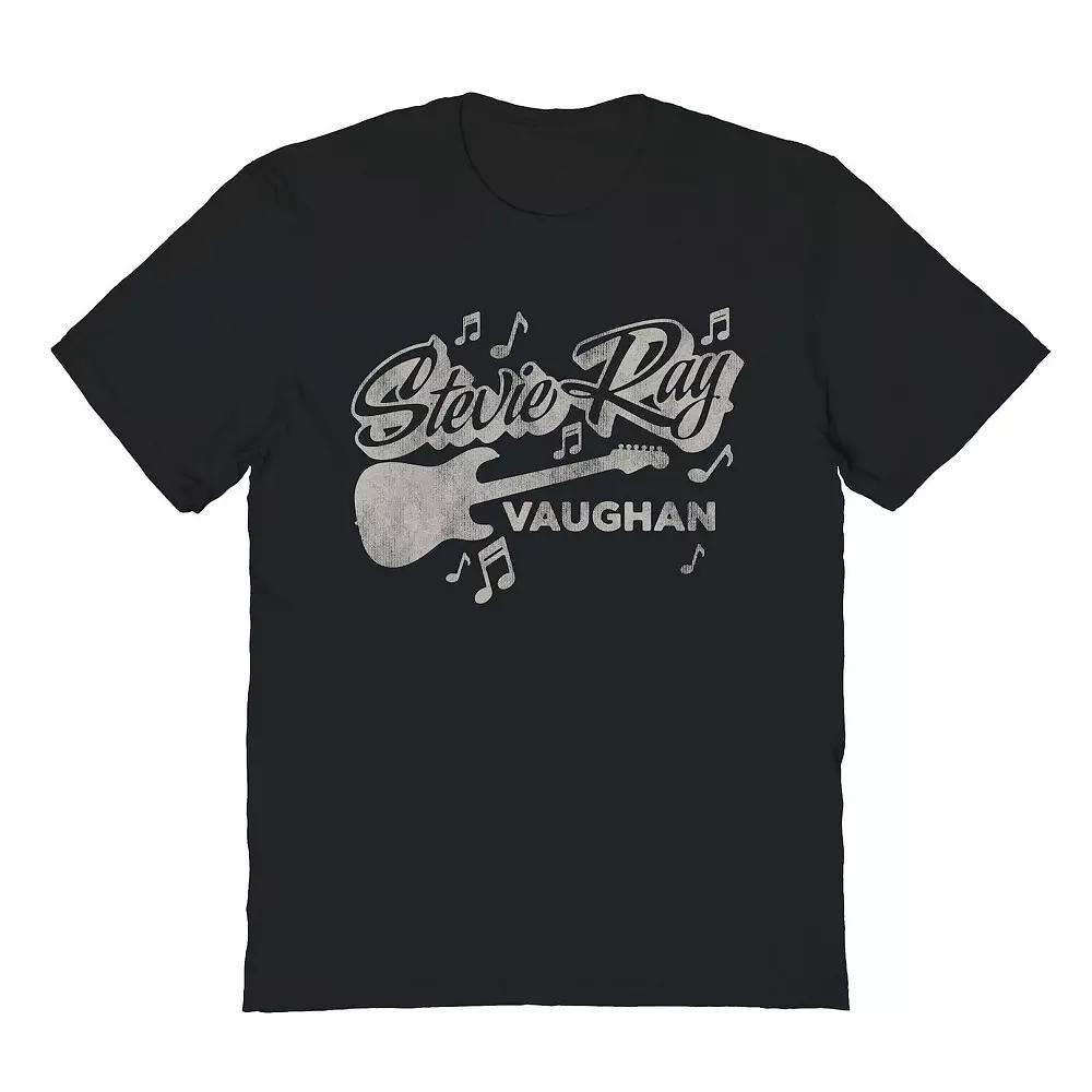 Men's Stevie Ray Vaughn Strat With Notes SRV Graphic Tee, Size: XL, Black Product Image