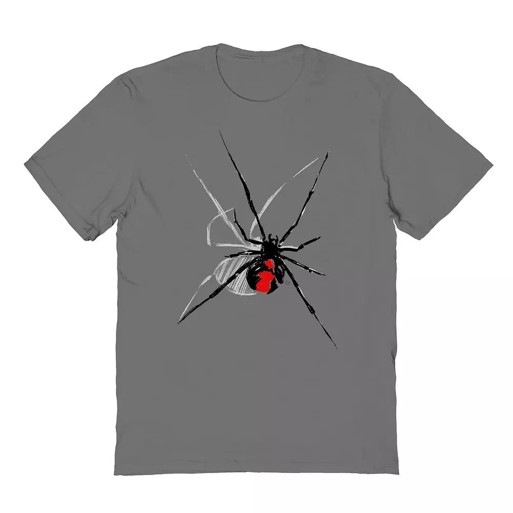 Men's Widow Halloween Graphic Tee, Size: Small, Grey Product Image