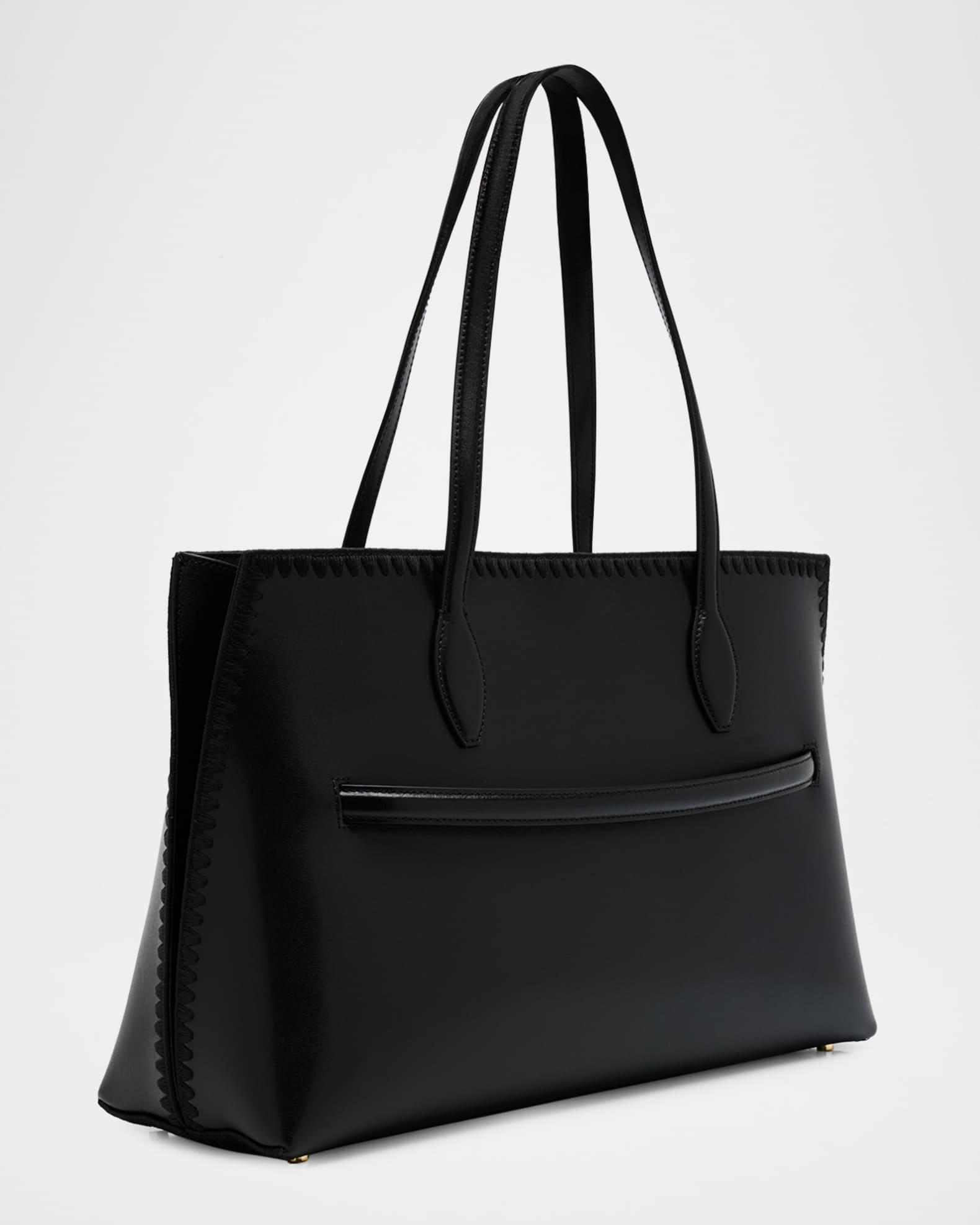 Embroidered Leather Lounge Tote Bag Product Image