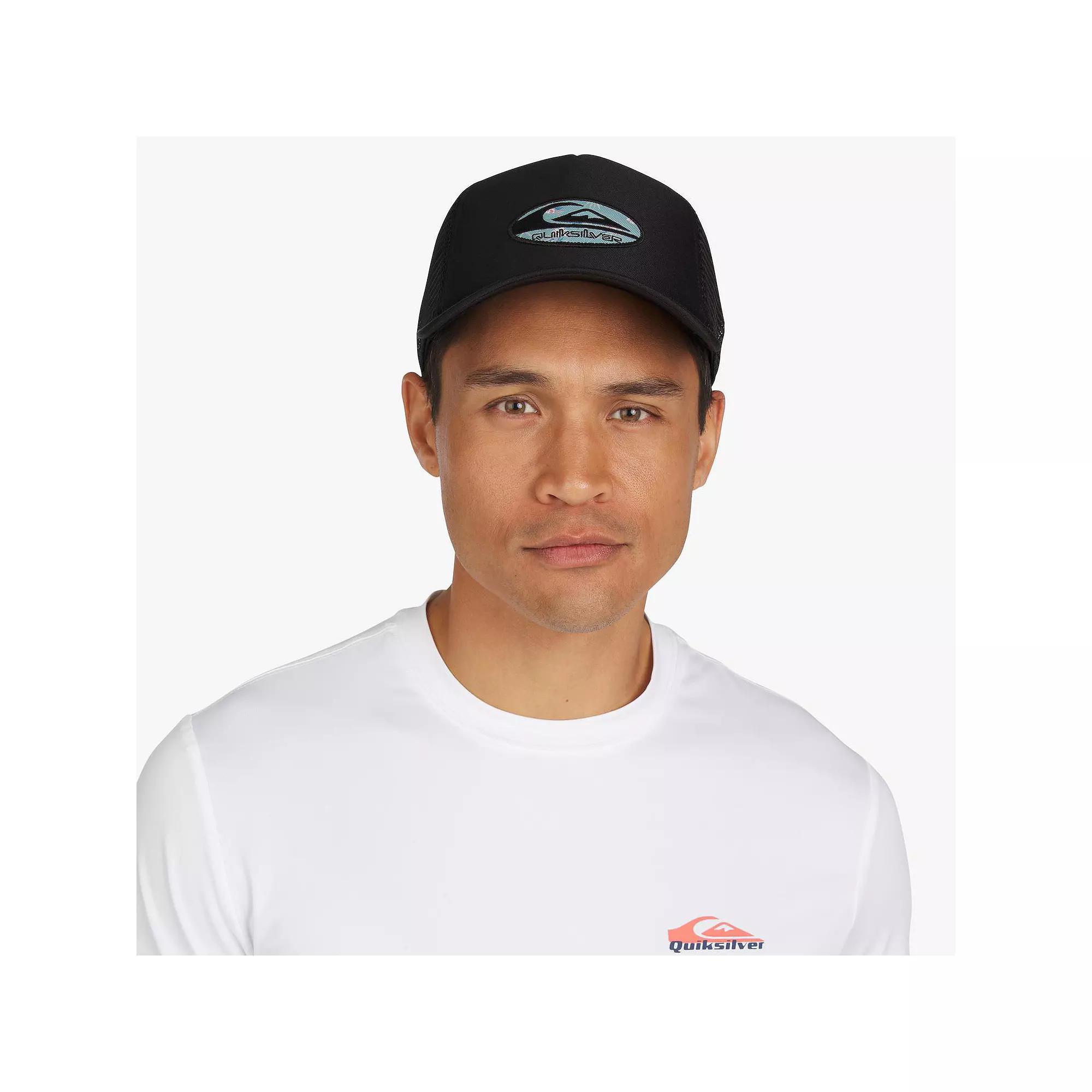 Men's Quiksilver Stretch Line Trucker hat, Black Product Image