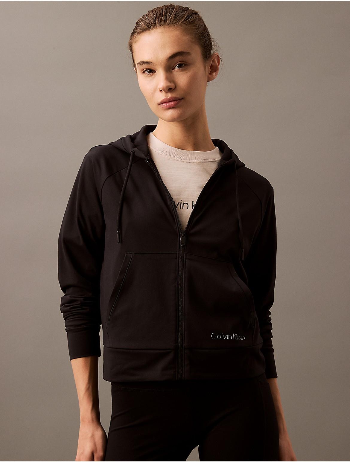 Calvin Klein Womens Soft Stretch Sport Hoodie - Grey Product Image