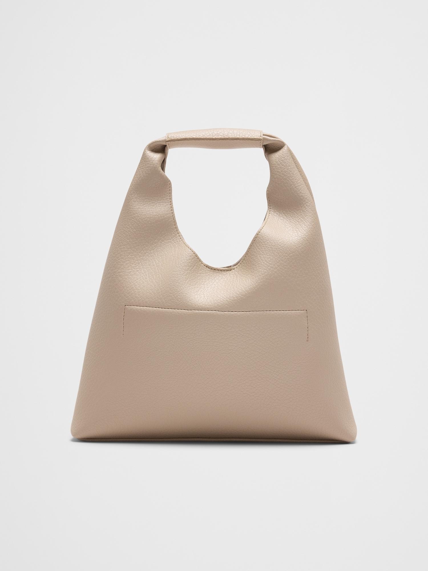 Vegan Leather Mini Slouchy Tote Product Image