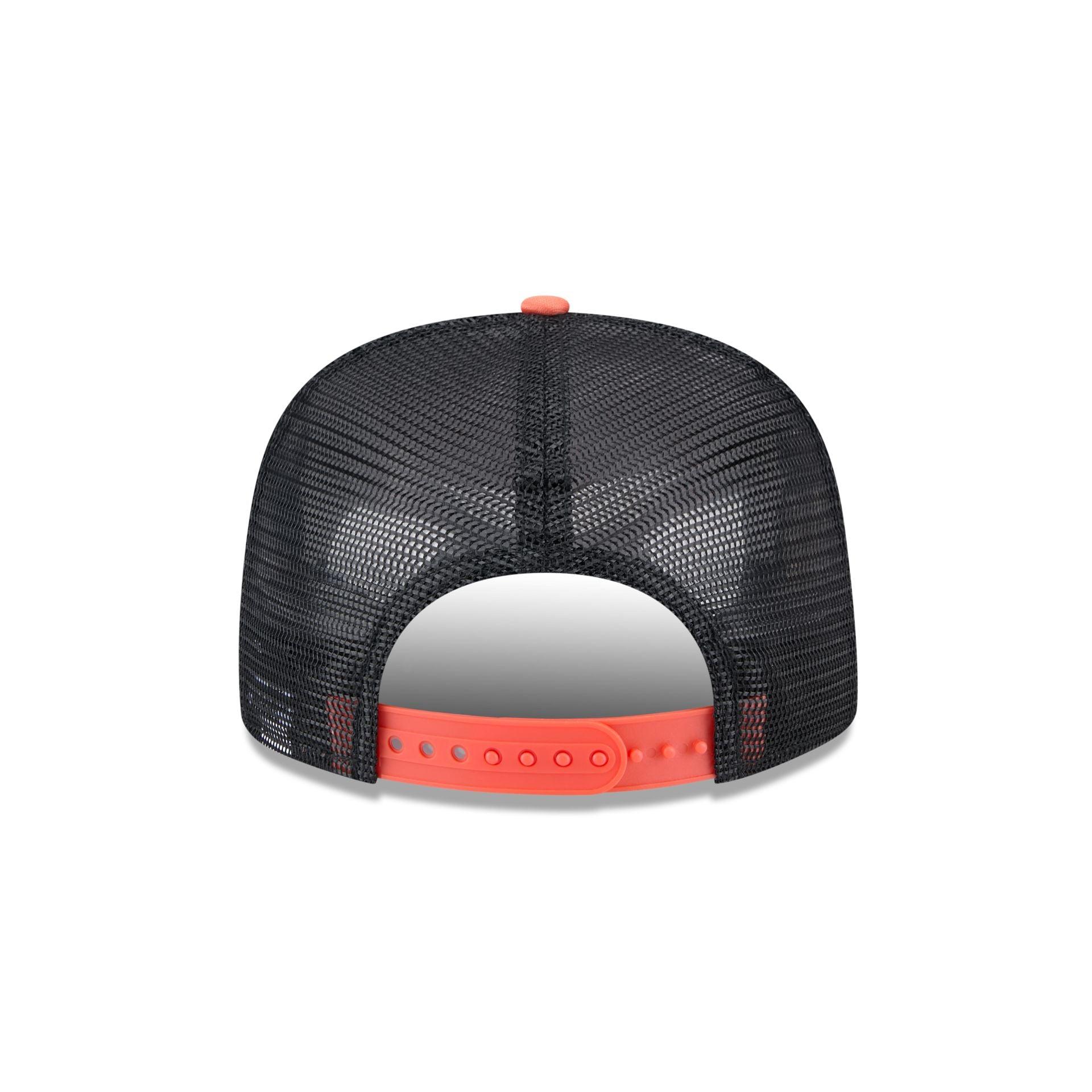 Baltimore Orioles Retro Script 9FIFTY A-Frame Trucker Hat Male Product Image