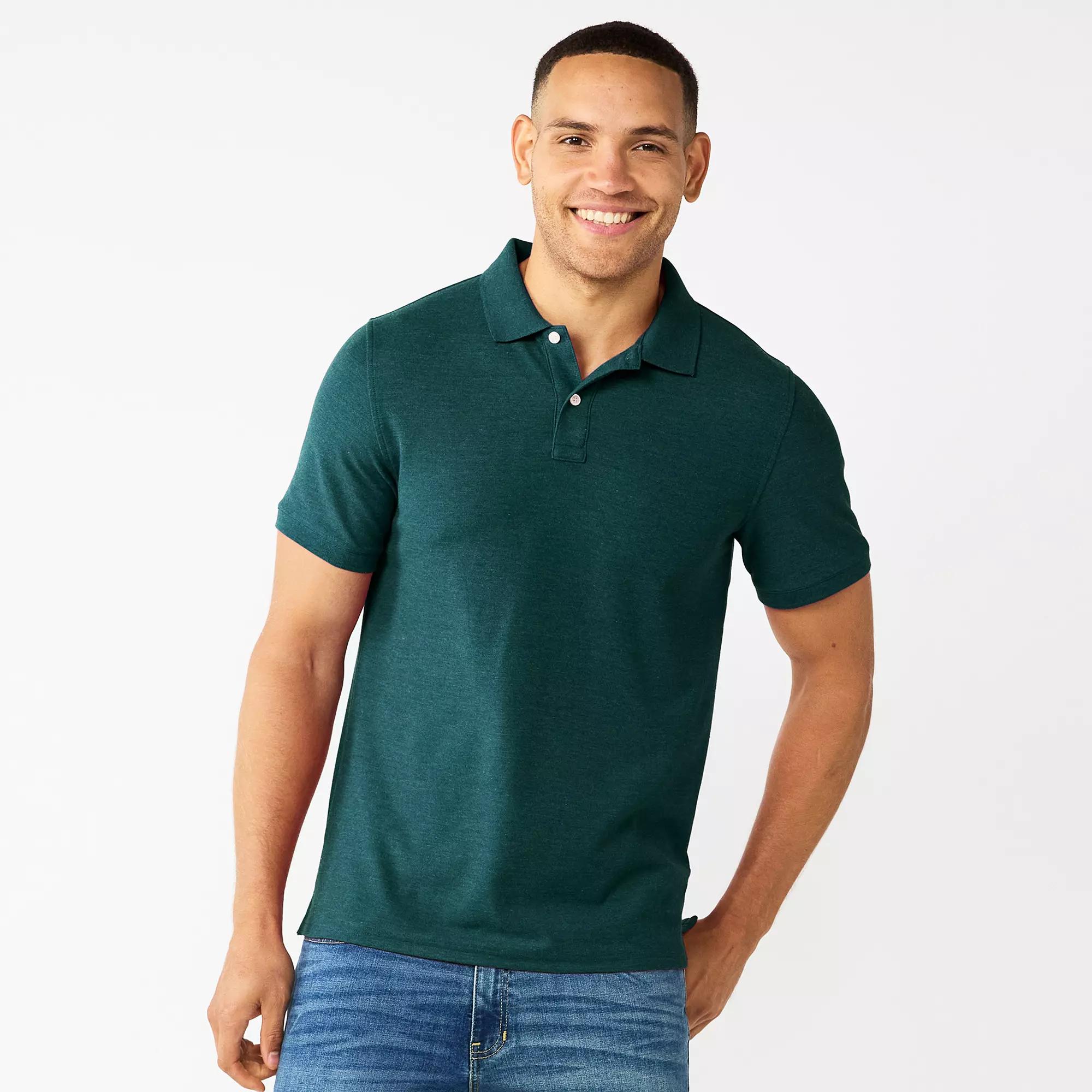 Men's Sonoma Goods For Life® Short Sleeve Pique Polo,  Product Image